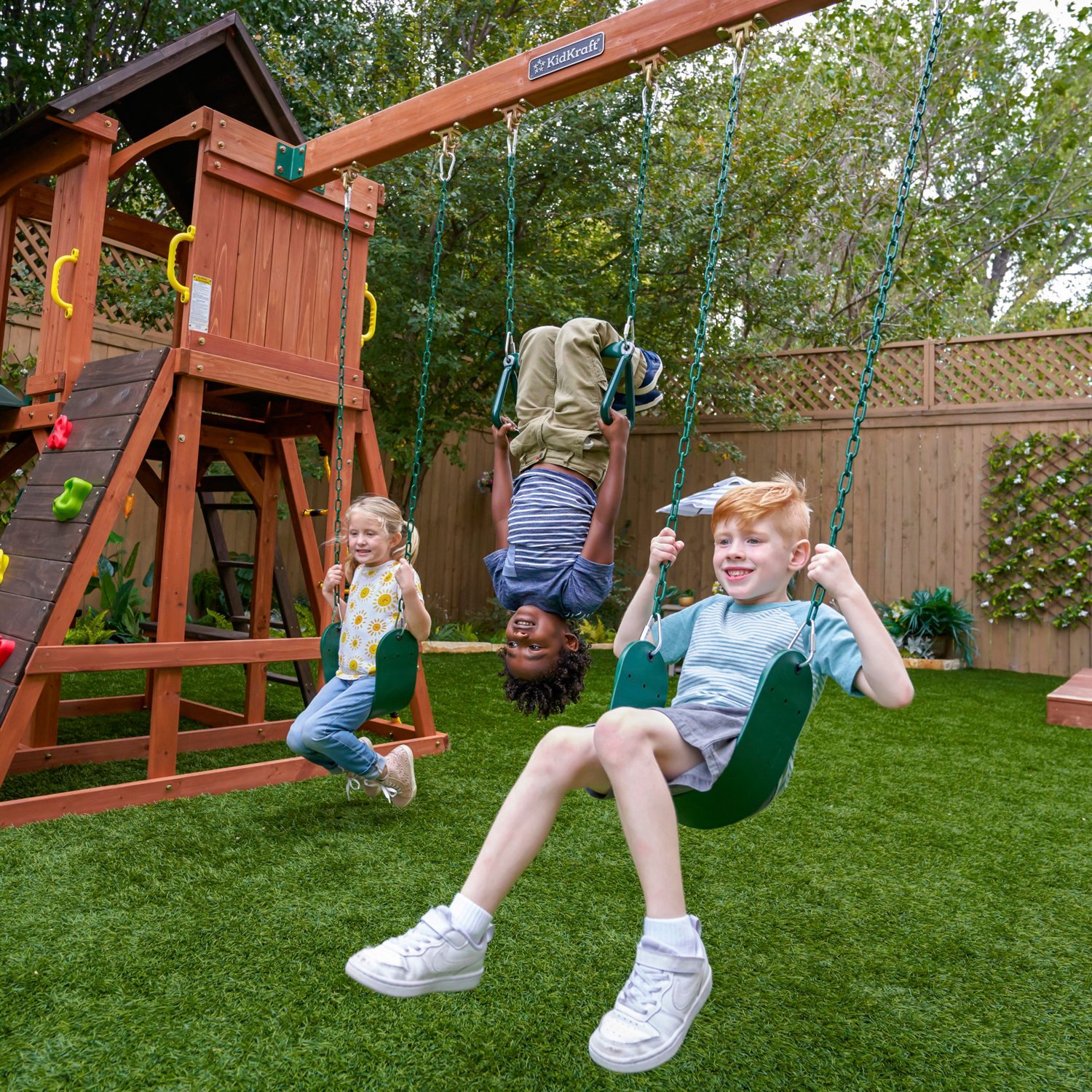 KidKraft Raptor Trail Swing Set Academy