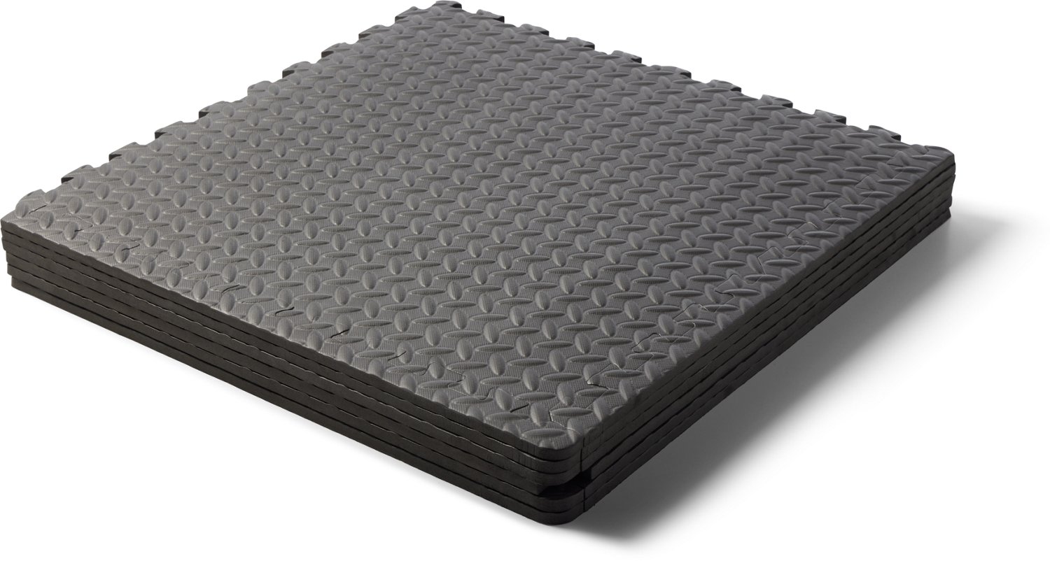 Foam tile flooring store cap