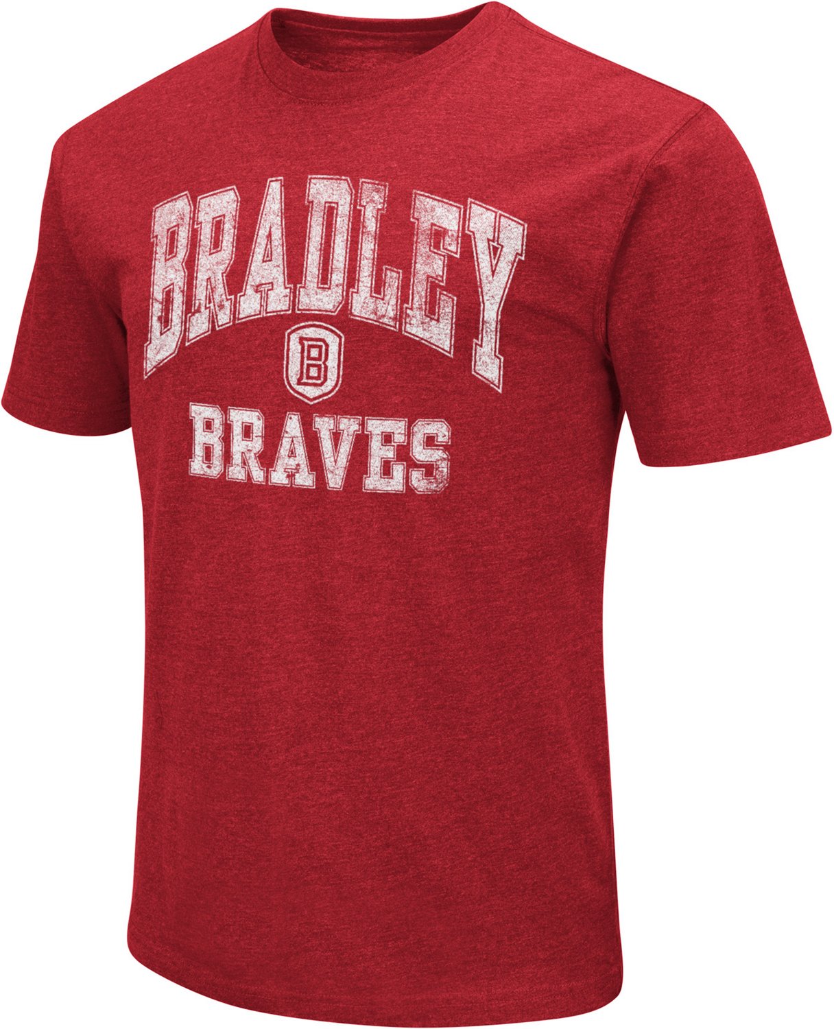 Colosseum Athletics Men's Bradley University Team Arch Playbook T-shirt                                                          - view number 1