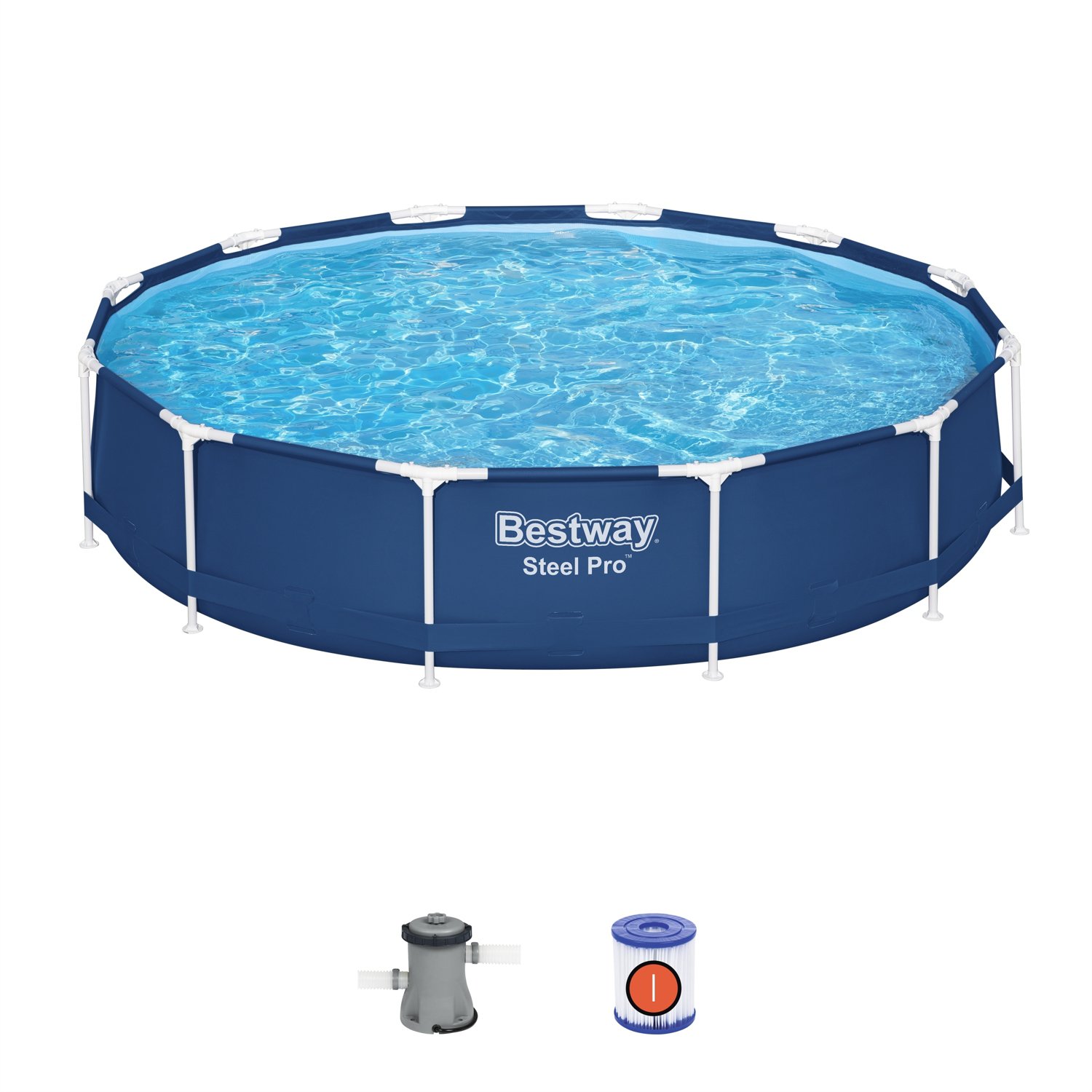 Bestway Steel Pro 12 ft x 30 in Above Ground Pool Set                                                                            - view number 1 selected