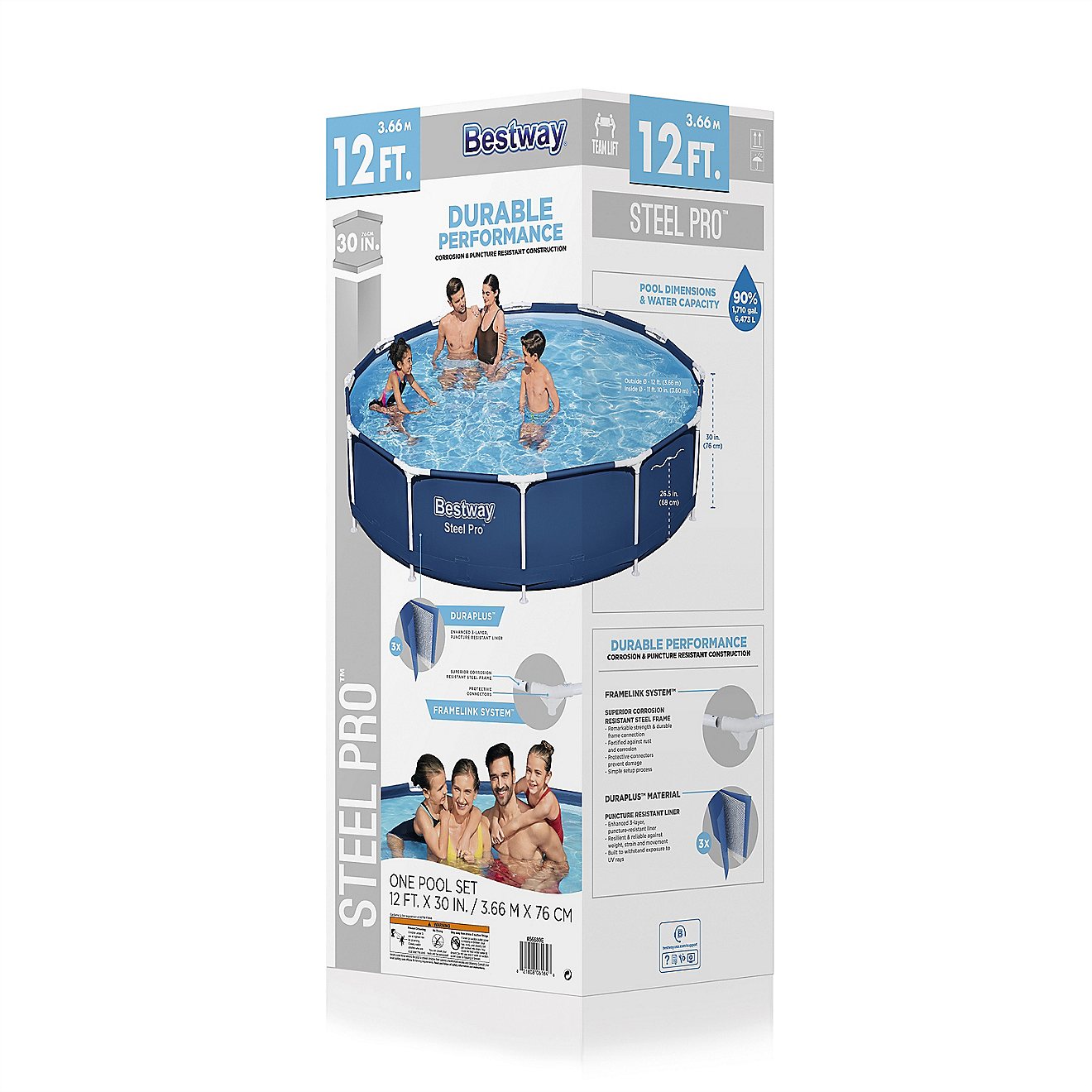 Bestway Steel Pro 12 ft x 30 in Above Ground Pool Set                                                                            - view number 2