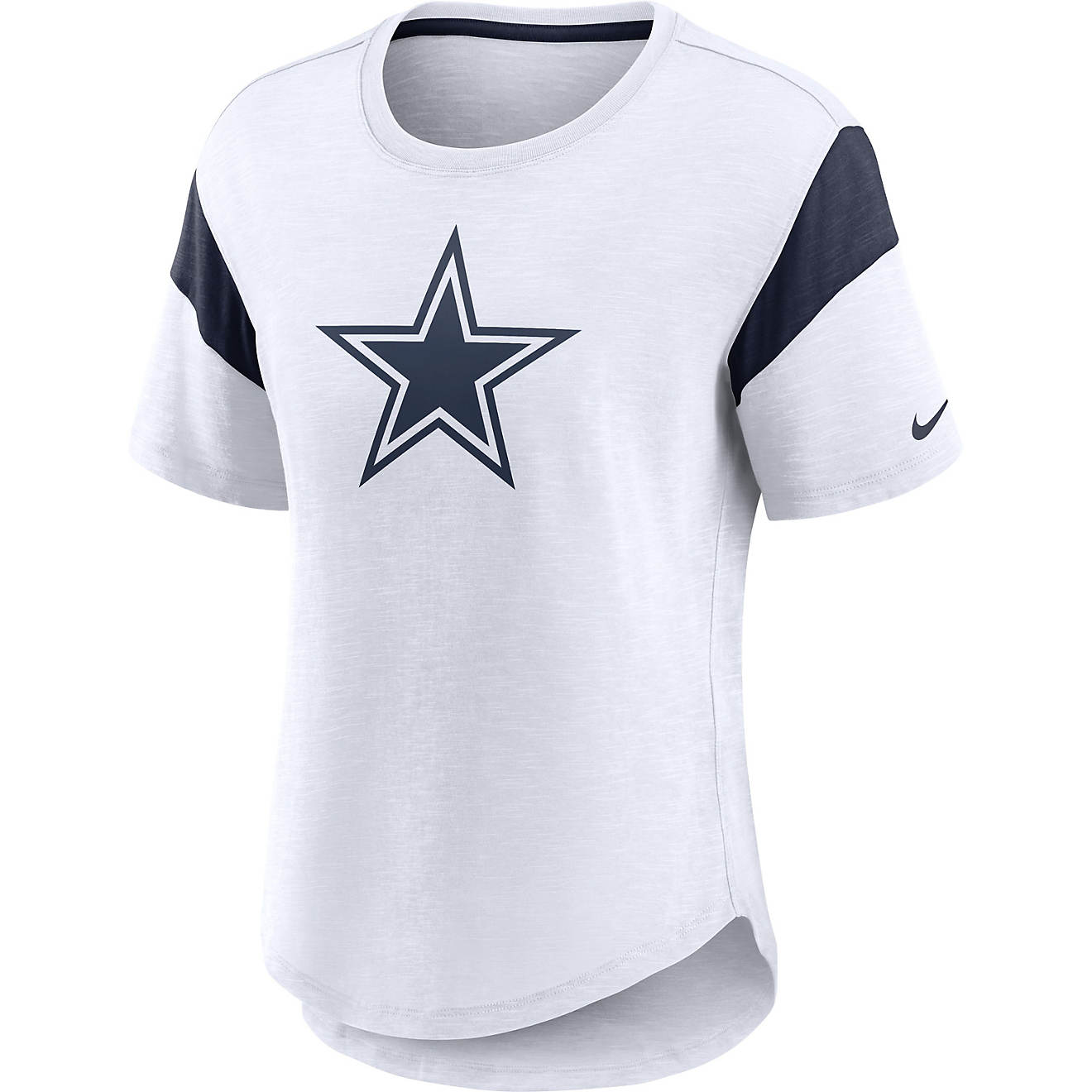 Nike Women's Dallas Cowboys Logo Slub Fashion Top T-shirt                                                                        - view number 1