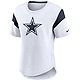 Nike Women's Dallas Cowboys Logo Slub Fashion Top T-shirt                                                                        - view number 1 selected