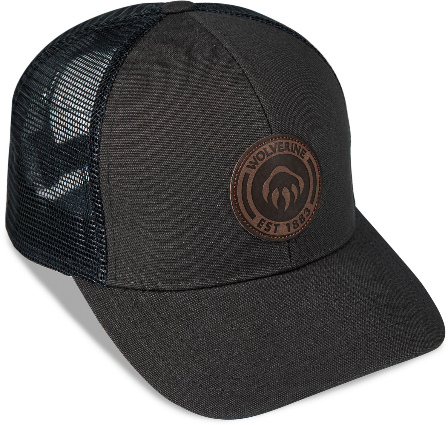Wolverine 1883 Leather Patch Heavy Duty Canvas Adjustable Cap - view number 4