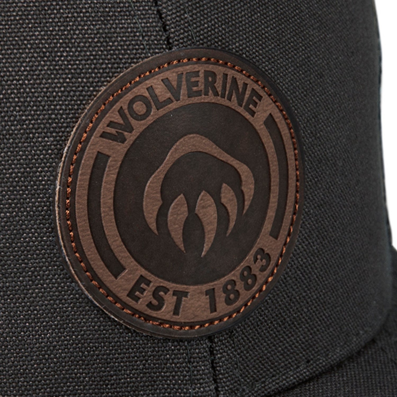 Wolverine 1883 Leather Patch Heavy Duty Canvas Adjustable Cap - view number 5