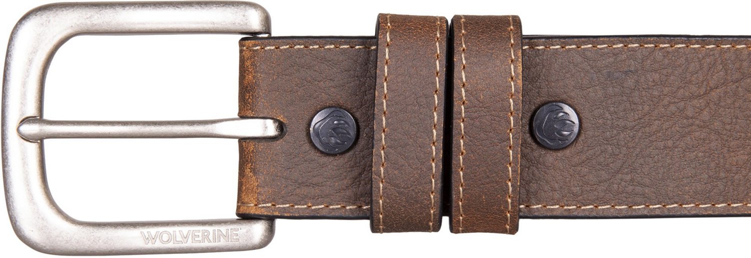 Wolverine Adults' Rancher Leather Belt                                                                                           - view number 2