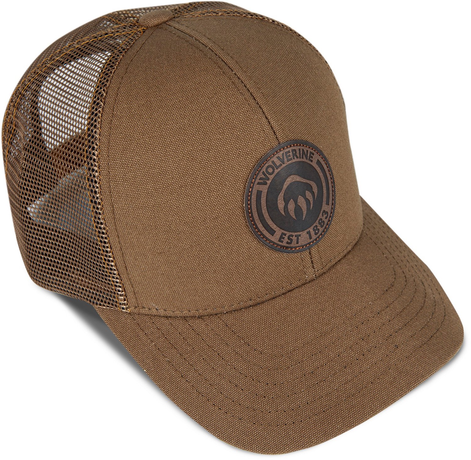 Wolverine 1883 Leather Patch Heavy Duty Canvas Adjustable Cap - view number 4