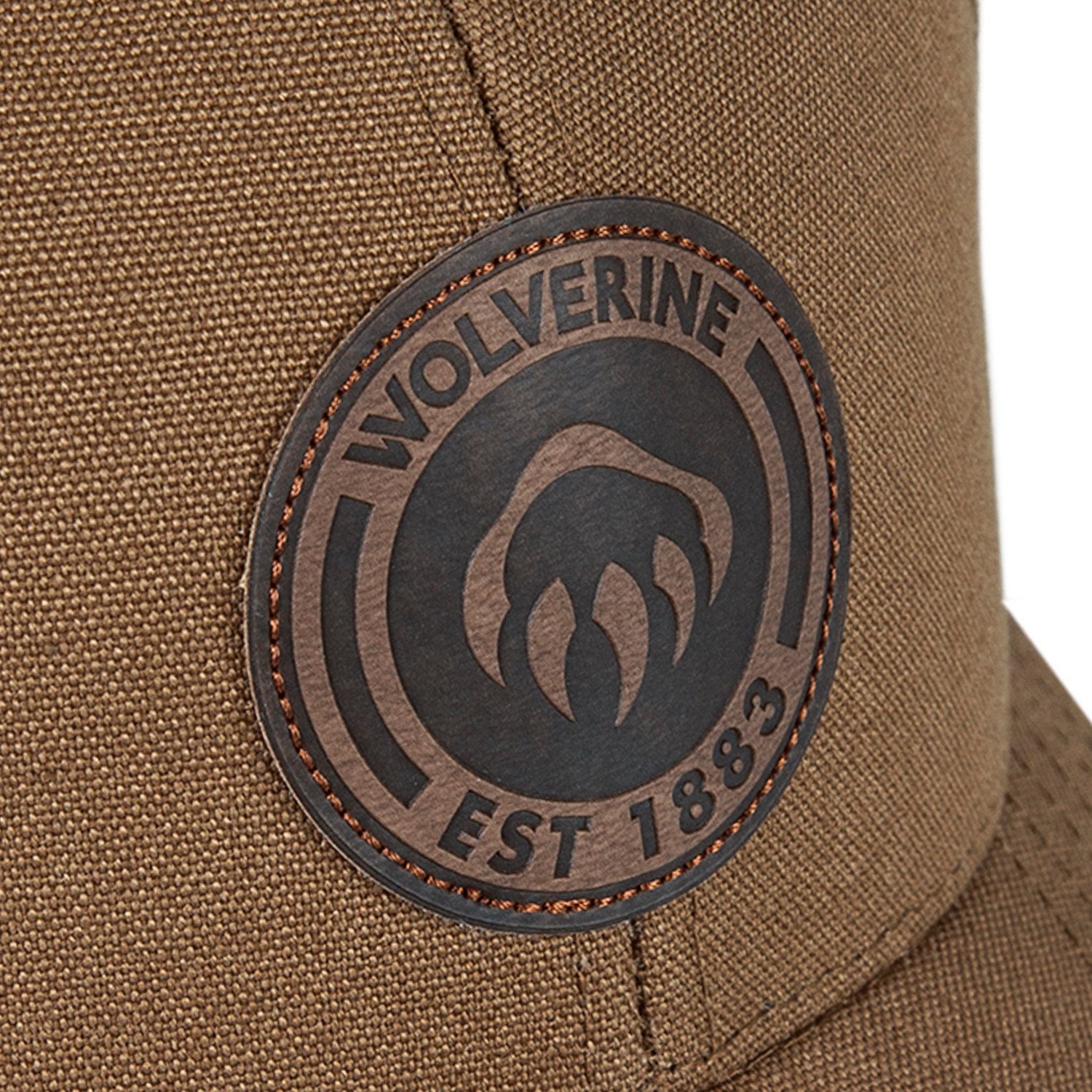 Wolverine 1883 Leather Patch Heavy Duty Canvas Adjustable Cap - view number 5