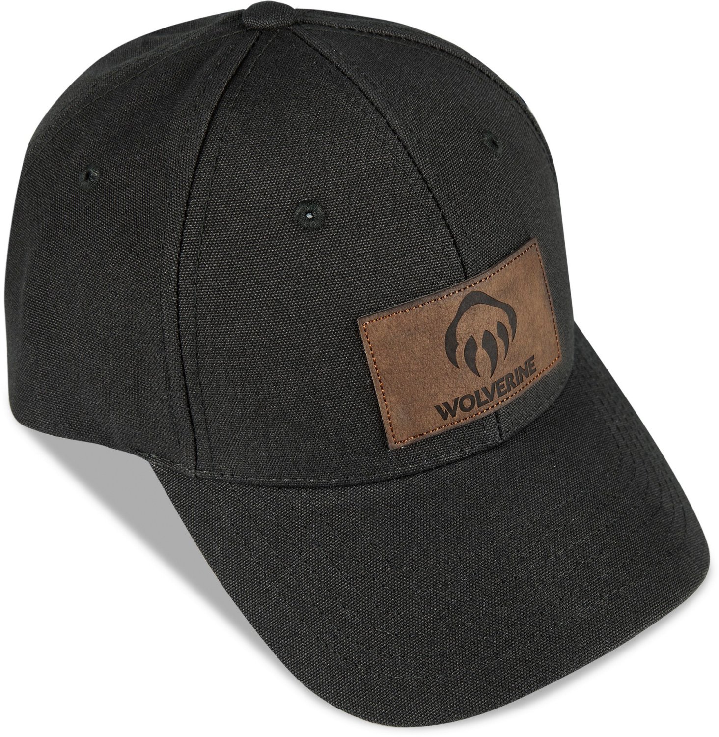 Wolverine Adults' Leather Patch Heavy Duty Canvas Adjustable Cap - view number 4