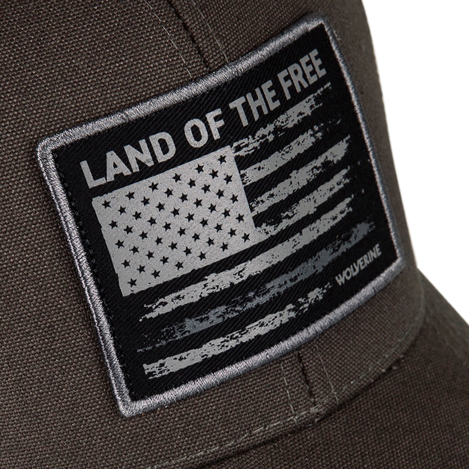 Wolverine Adults' Land of the Free Heavy Duty Canvas Adjustable Trucker Cap