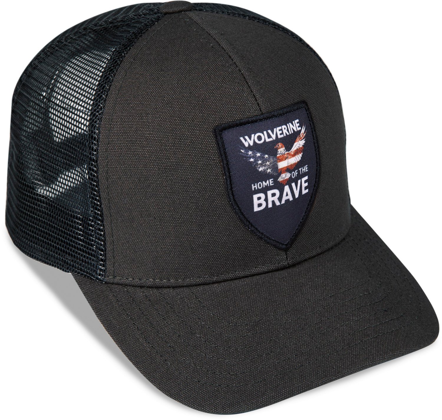 Wolverine Adults' Home of the Brave Heavy Duty Canvas Adjustable Trucker Cap - view number 4