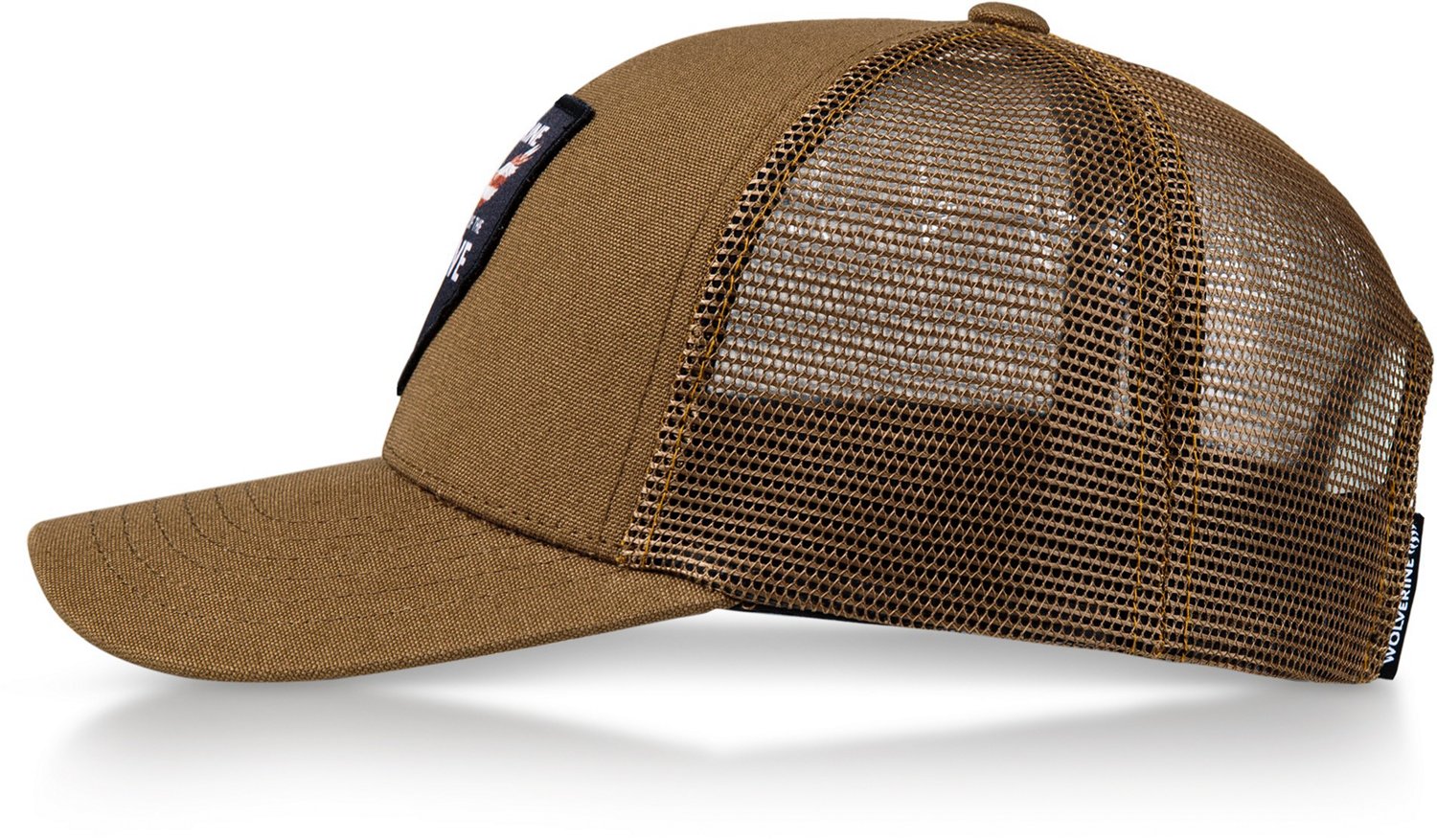 Wolverine Adults' Home of the Brave Heavy Duty Canvas Adjustable Trucker Cap                                                     - view number 2