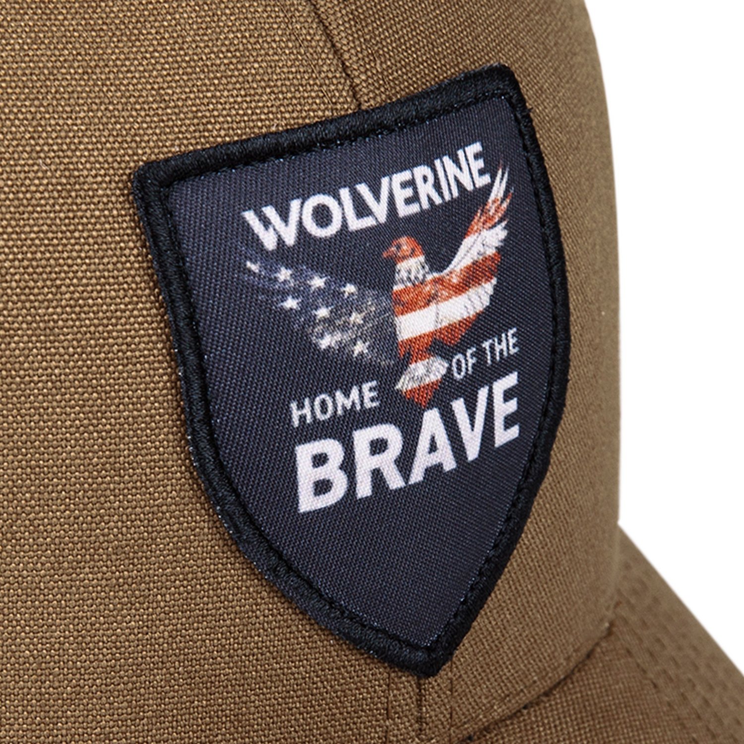 Wolverine Adults' Home of the Brave Heavy Duty Canvas Adjustable Trucker Cap                                                     - view number 5