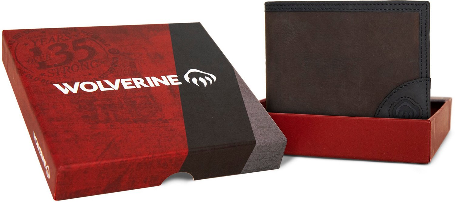Wolverine Adults' I-90 Durashock Bifold Leather Wallet                                                                           - view number 8