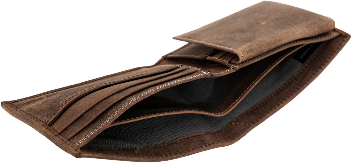Wolverine Adults' Rancher Passcase Leather Wallet - view number 7