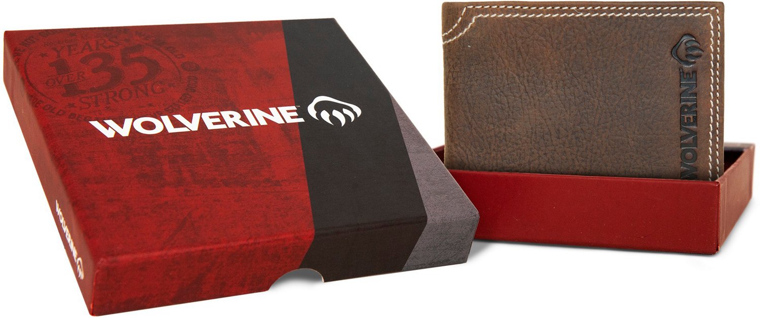Wolverine Adults' Rancher Passcase Leather Wallet - view number 8