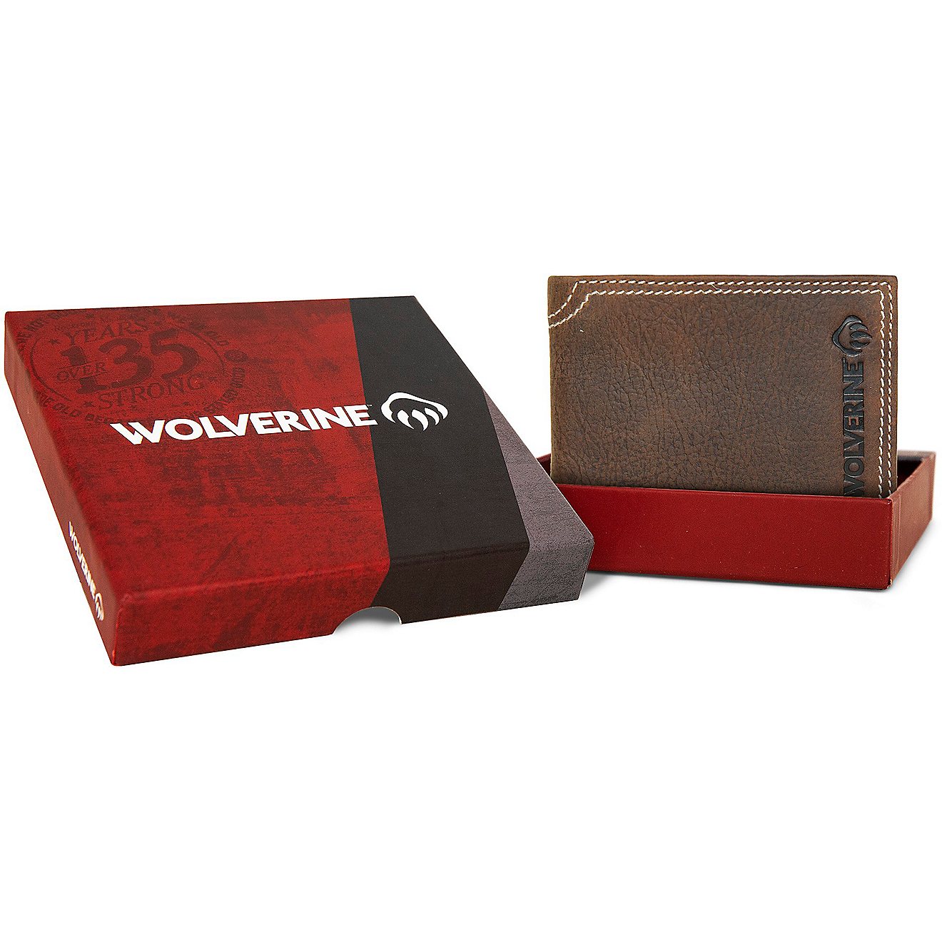 Wolverine Adults' Rancher Passcase Leather Wallet                                                                                - view number 8