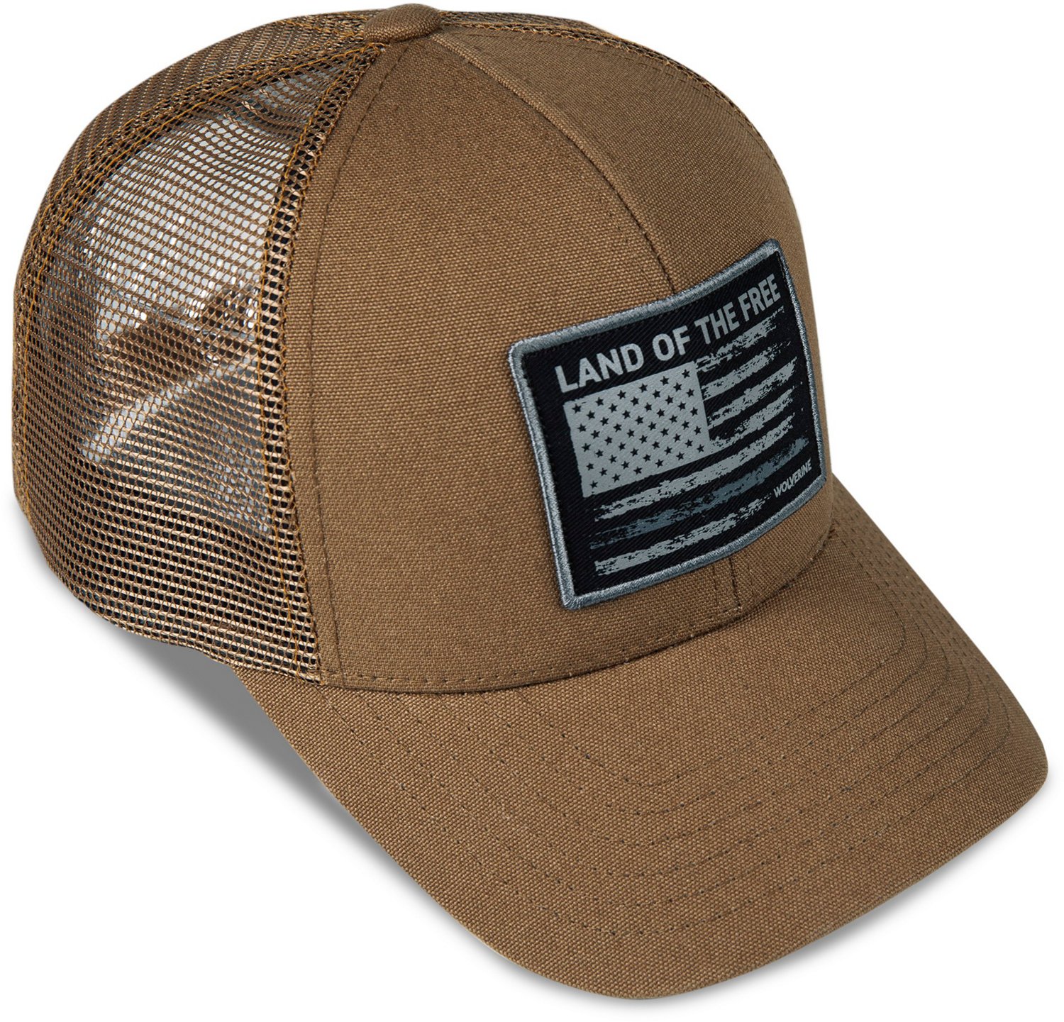 Wolverine Adults' Land of the Free Heavy Duty Canvas Adjustable Trucker Cap                                                      - view number 4