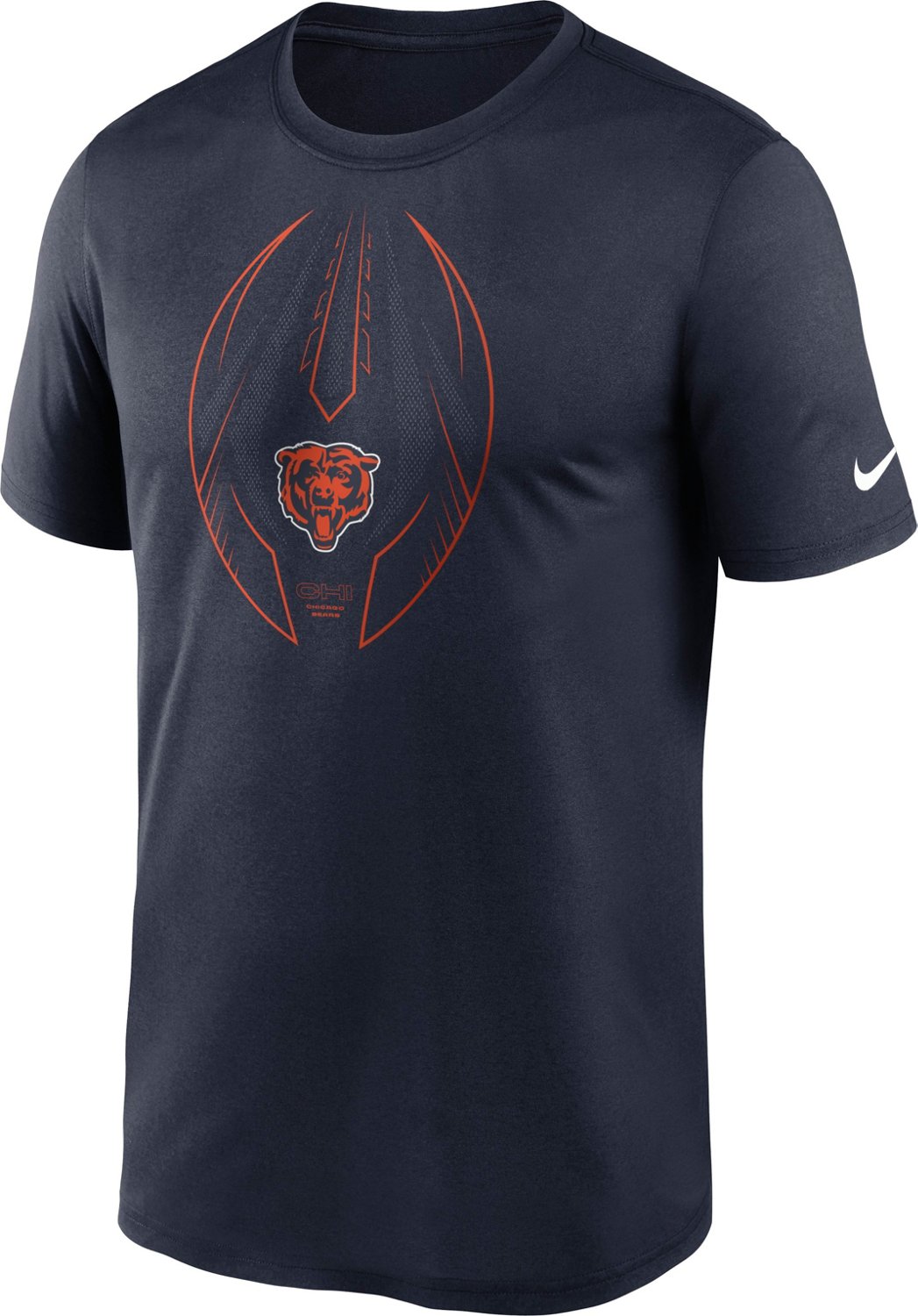 Nike Men's Chicago Bears Icon Legend T-shirt Academy