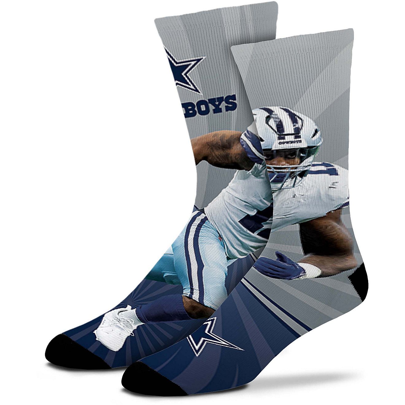 For Bare Feet Kids' Dallas Cowboys Micah Parsons 11 Record Breaker Crew Socks                                                    - view number 1