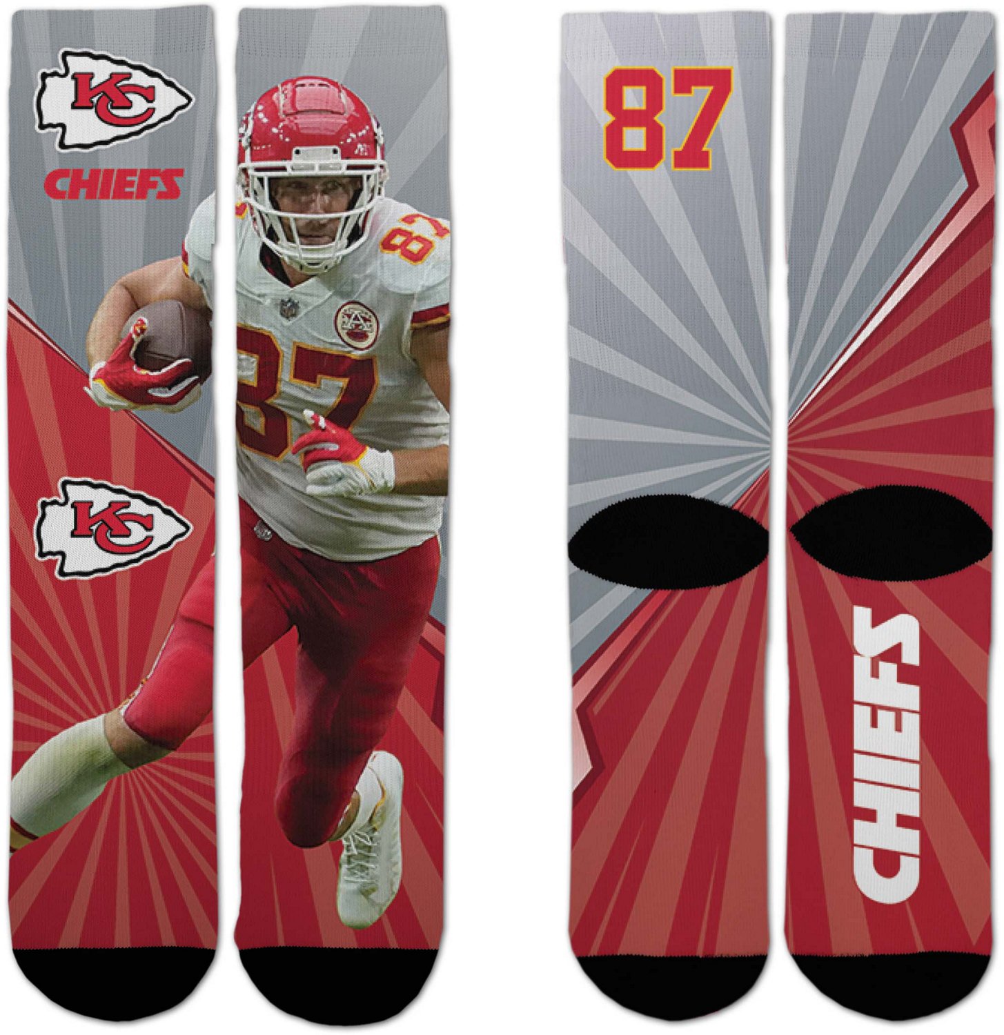 For Bare Feet Adults' Kansas City Chiefs Travis Kelce 87 Record Breaker