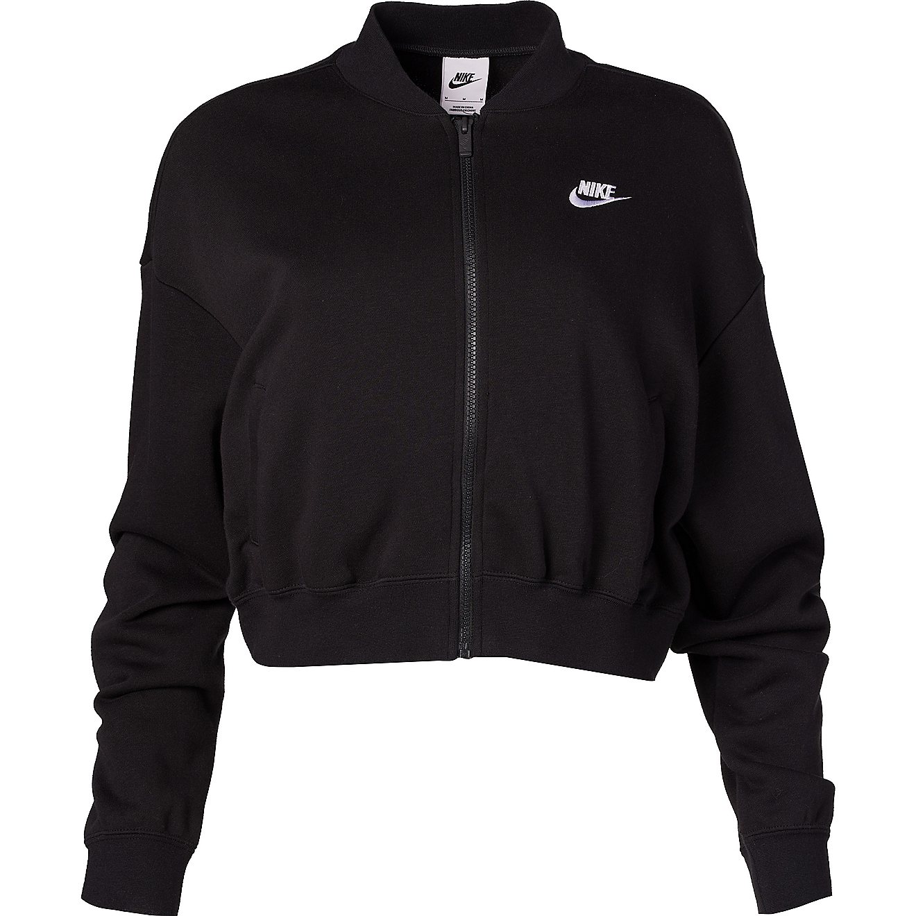 Nike Women's Sportswear Club Fleece Oversized Cropped Full Zip Sweatshirt                                                        - view number 1
