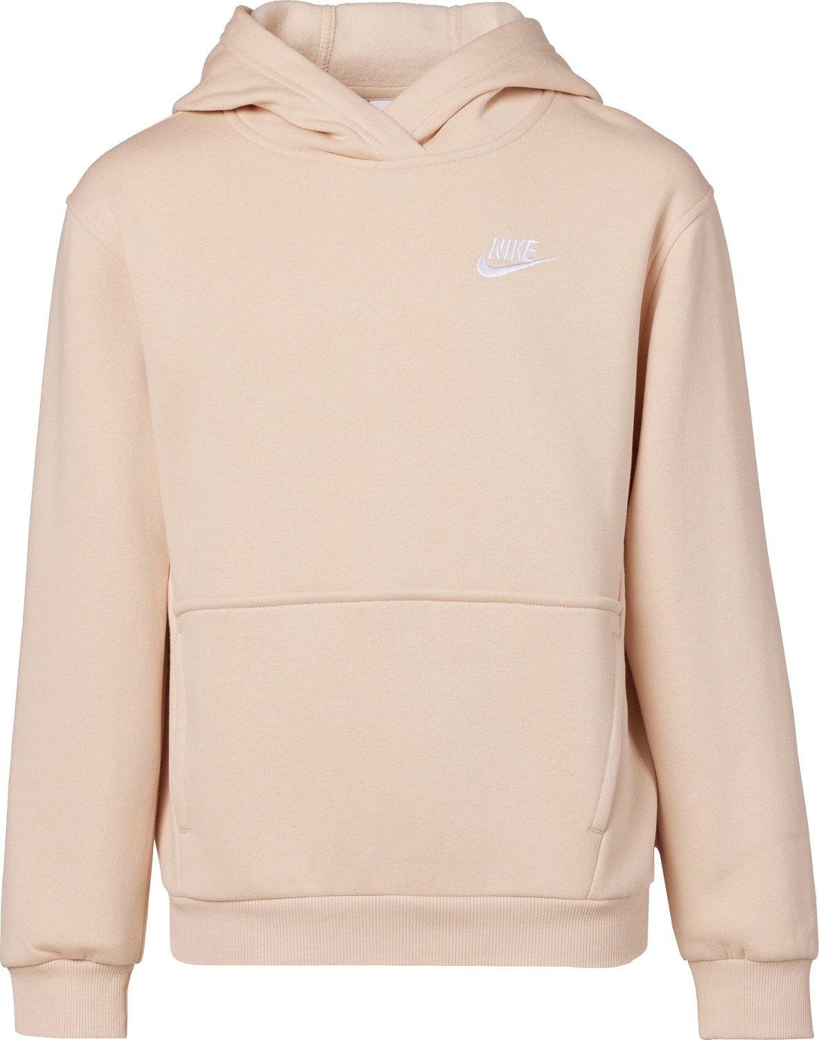 Nike club hoodie pink hot sale