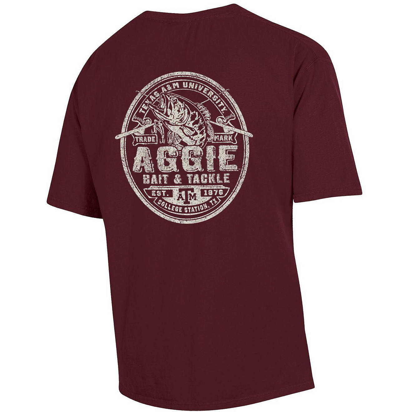 GEAR FOR SPORTS Men's Texas A&M University Comfort Wash Bait and Tackle T-shirt                                                  - view number 1