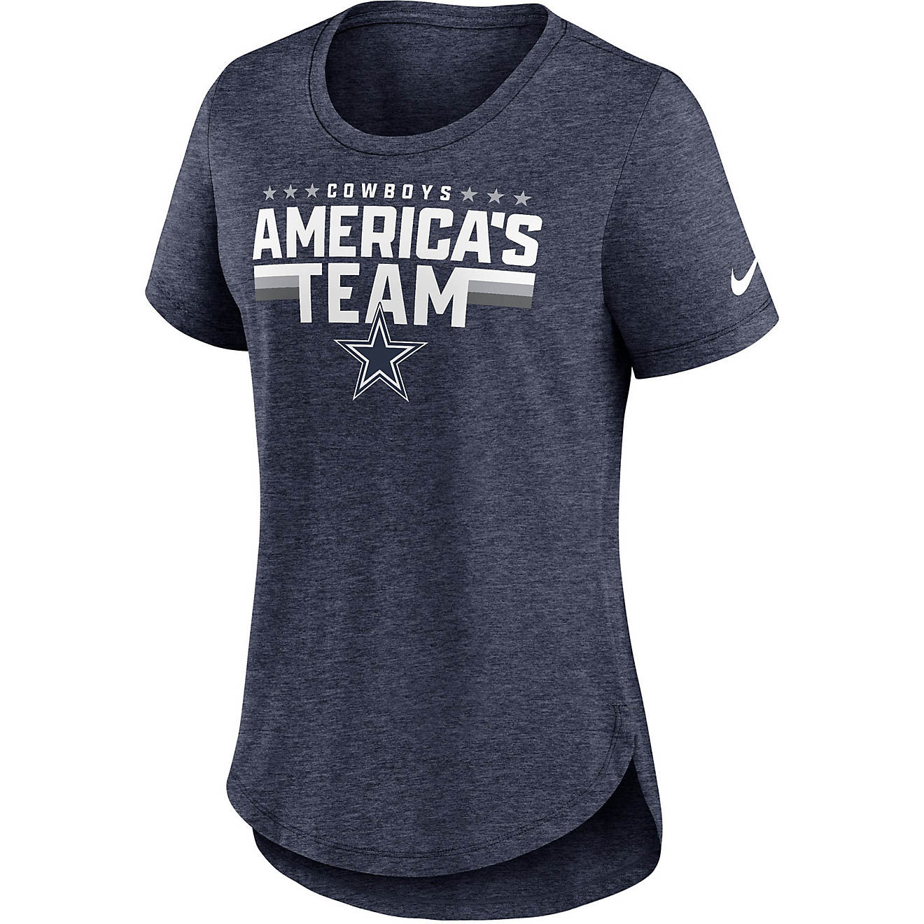 Nike Women's Dallas Cowboys Local Pride Tri-blend T-shirt                                                                        - view number 1