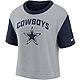 Nike Women's Dallas Cowboys Team Athletic Crop Top                                                                               - view number 1 selected