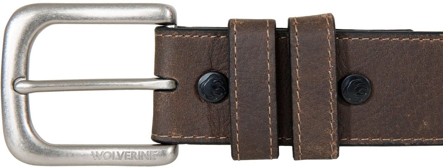 Wolverine Adults' Rancher Leather Belt                                                                                           - view number 3