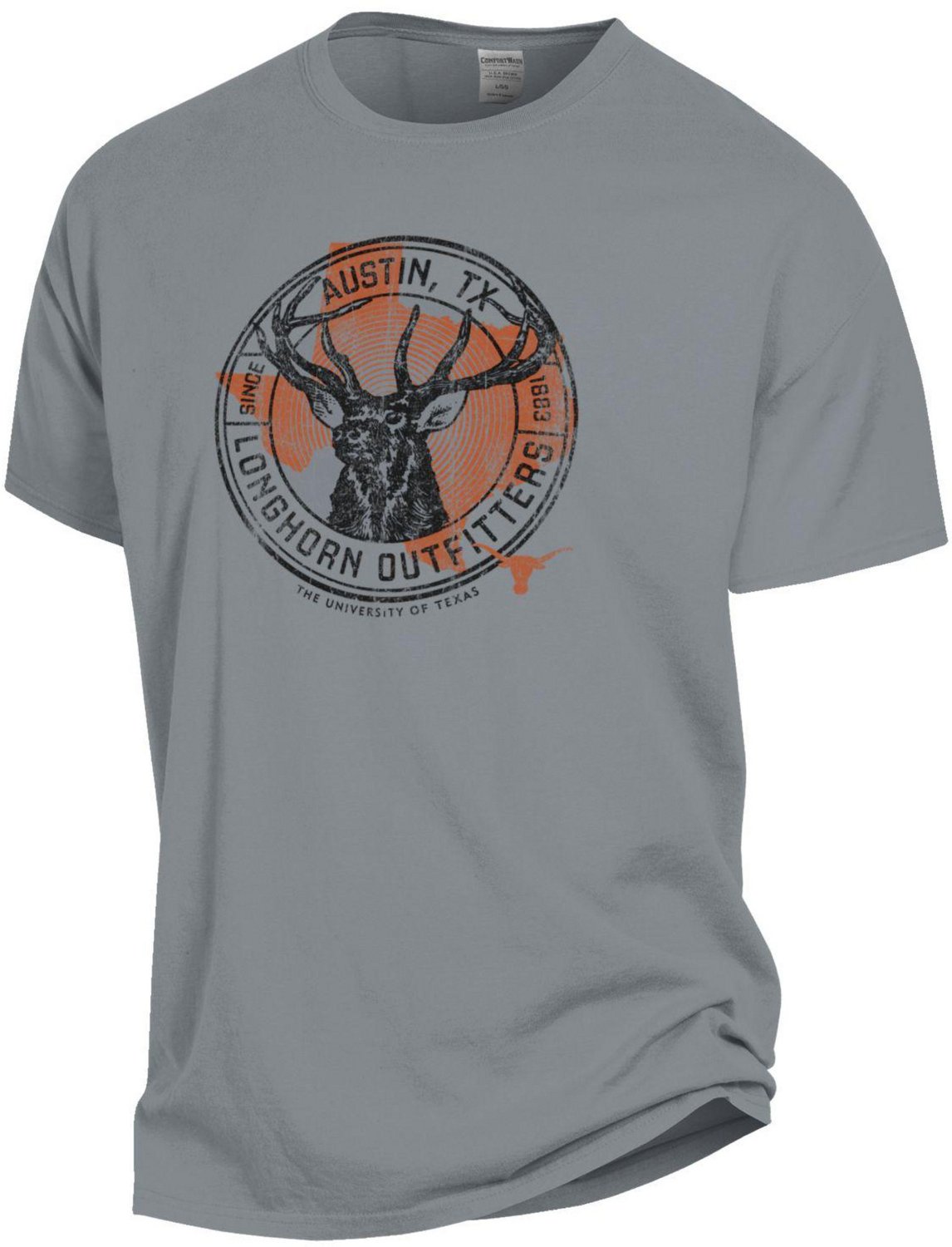 GEAR FOR SPORTS Men's University of Texas Deer Graphic T-shirt                                                                   - view number 1
