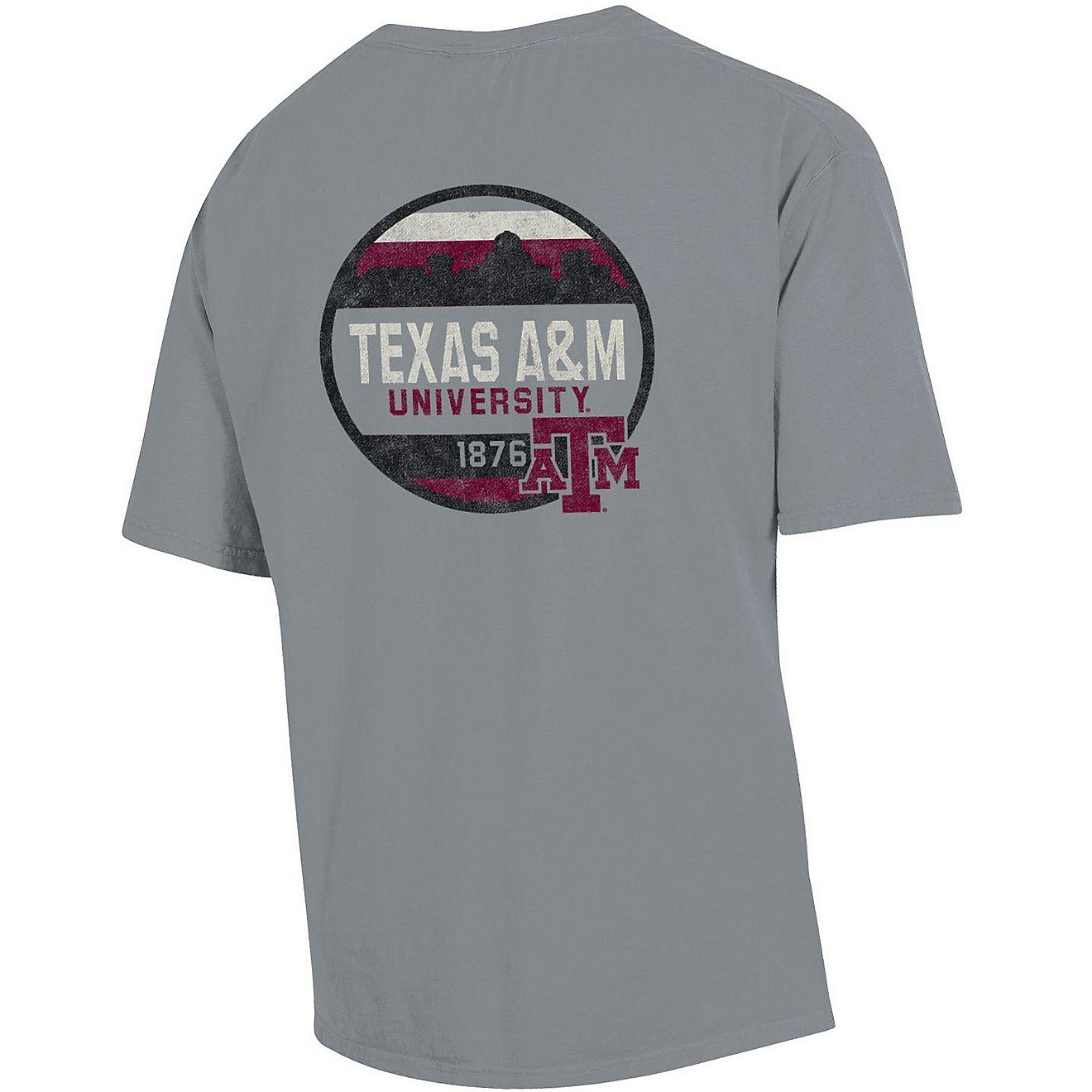 GEAR FOR SPORTS Men's Texas A&M University Comfort Wash Circle T-shirt                                                           - view number 1