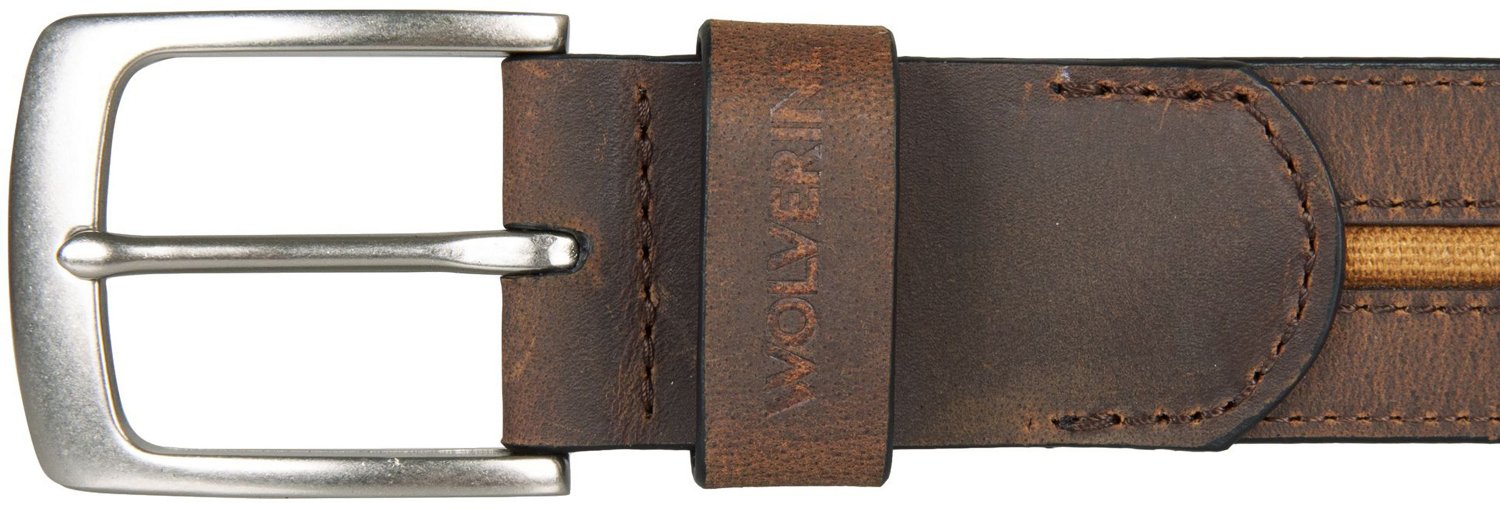 Wolverine Men's Canvas and Leather Belt                                                                                          - view number 2