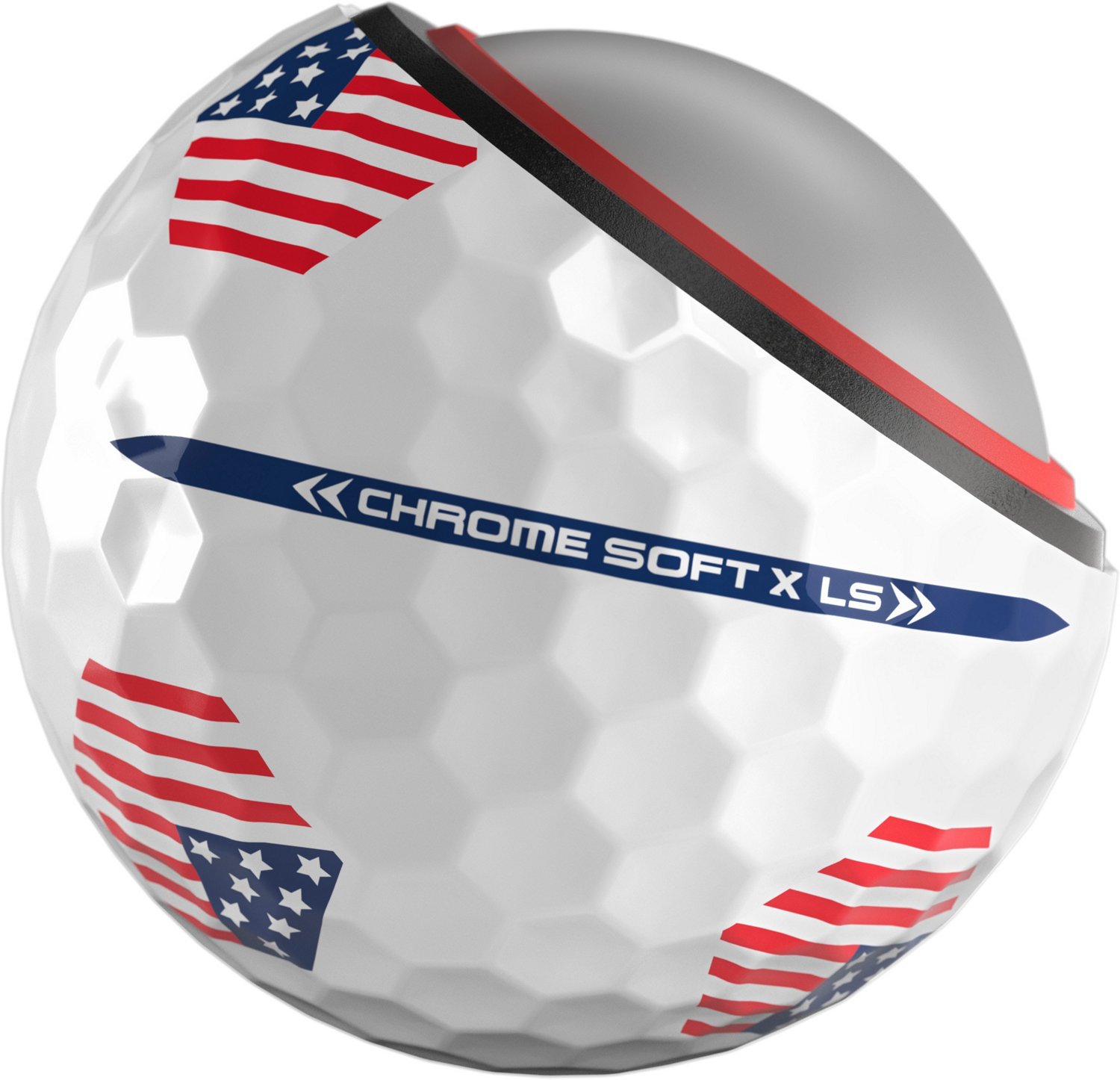 Callaway 2023 Chrome Soft XLS Tripletrack USA TruTrack Golf Balls 12 ...