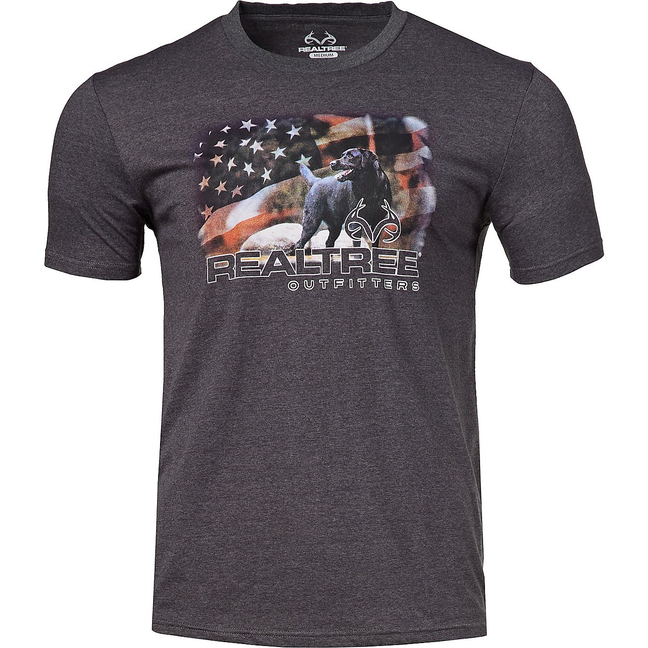 Realtree Men's RT Flag Lab Creek T-shirt                                                                                         - view number 1
