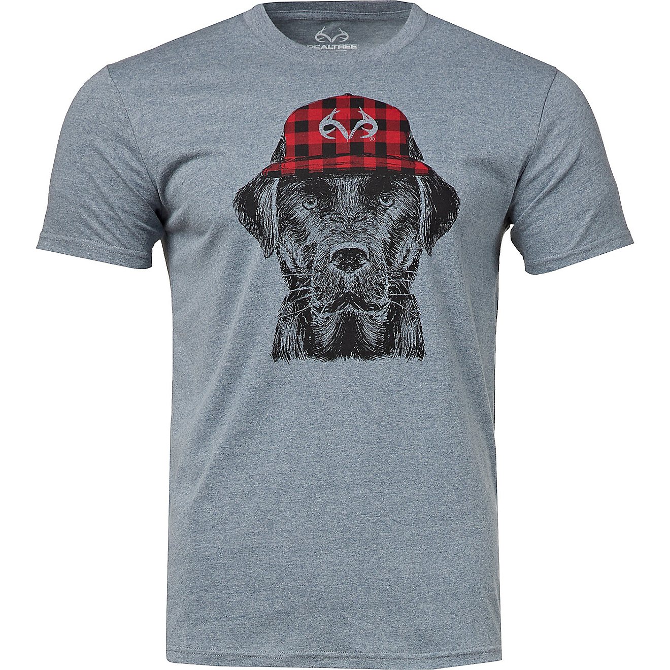 Realtree Men's Plaid Hat Lab T-shirt                                                                                             - view number 1