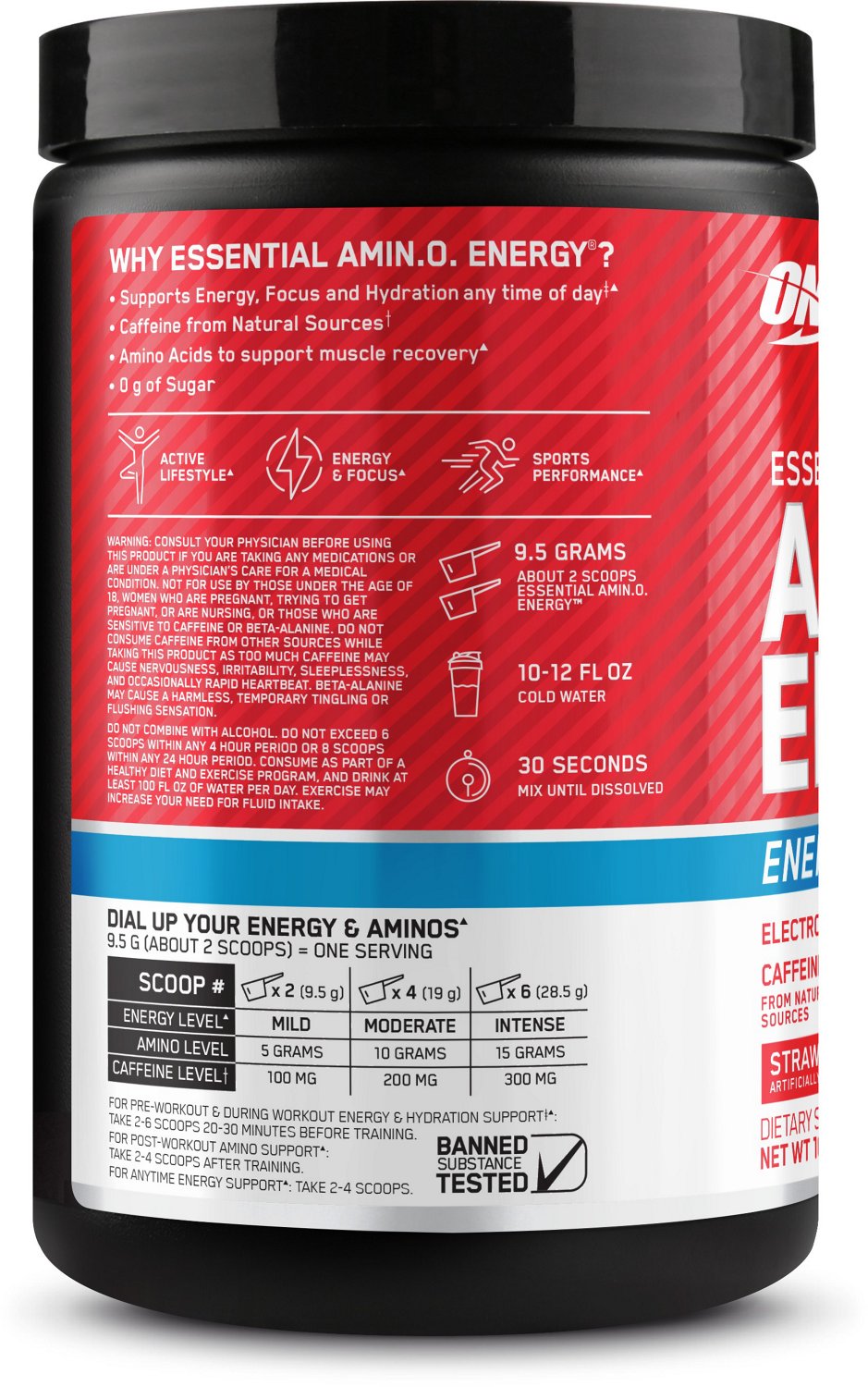 Optimum Nutrition Amino Energy and Electrolytes Pre Workout                                                                      - view number 2