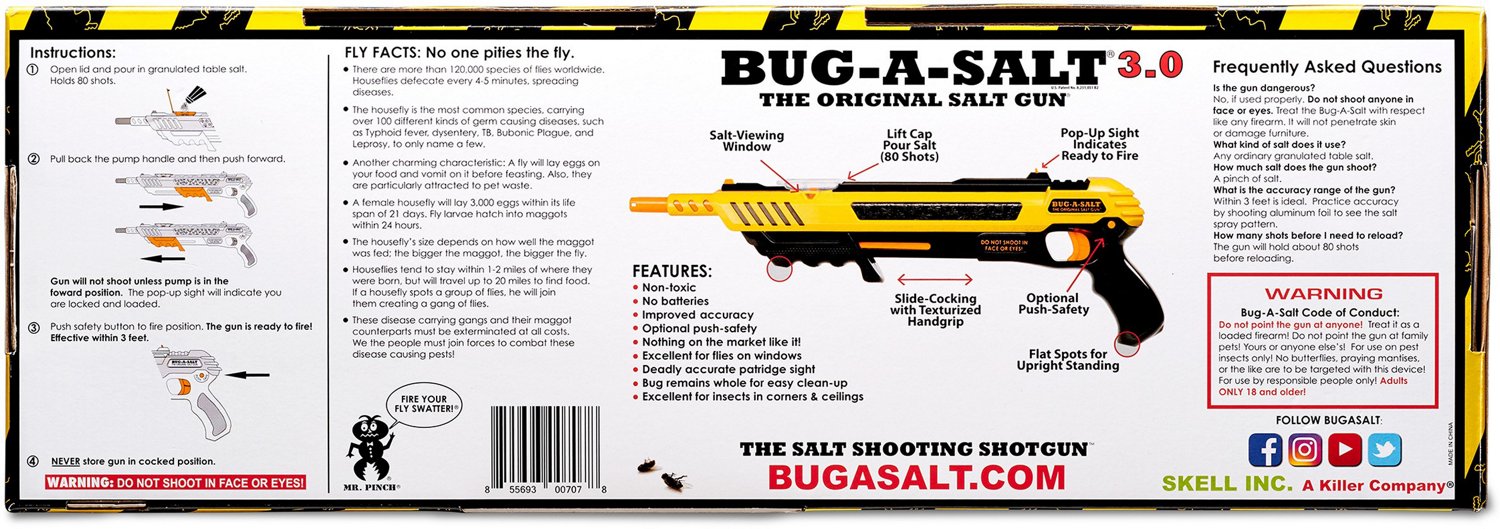 Bug-A-Salt 2.0 - Salt Shooter - Perfect For Pesky Flies – Divine Warrior  Ninjutsu