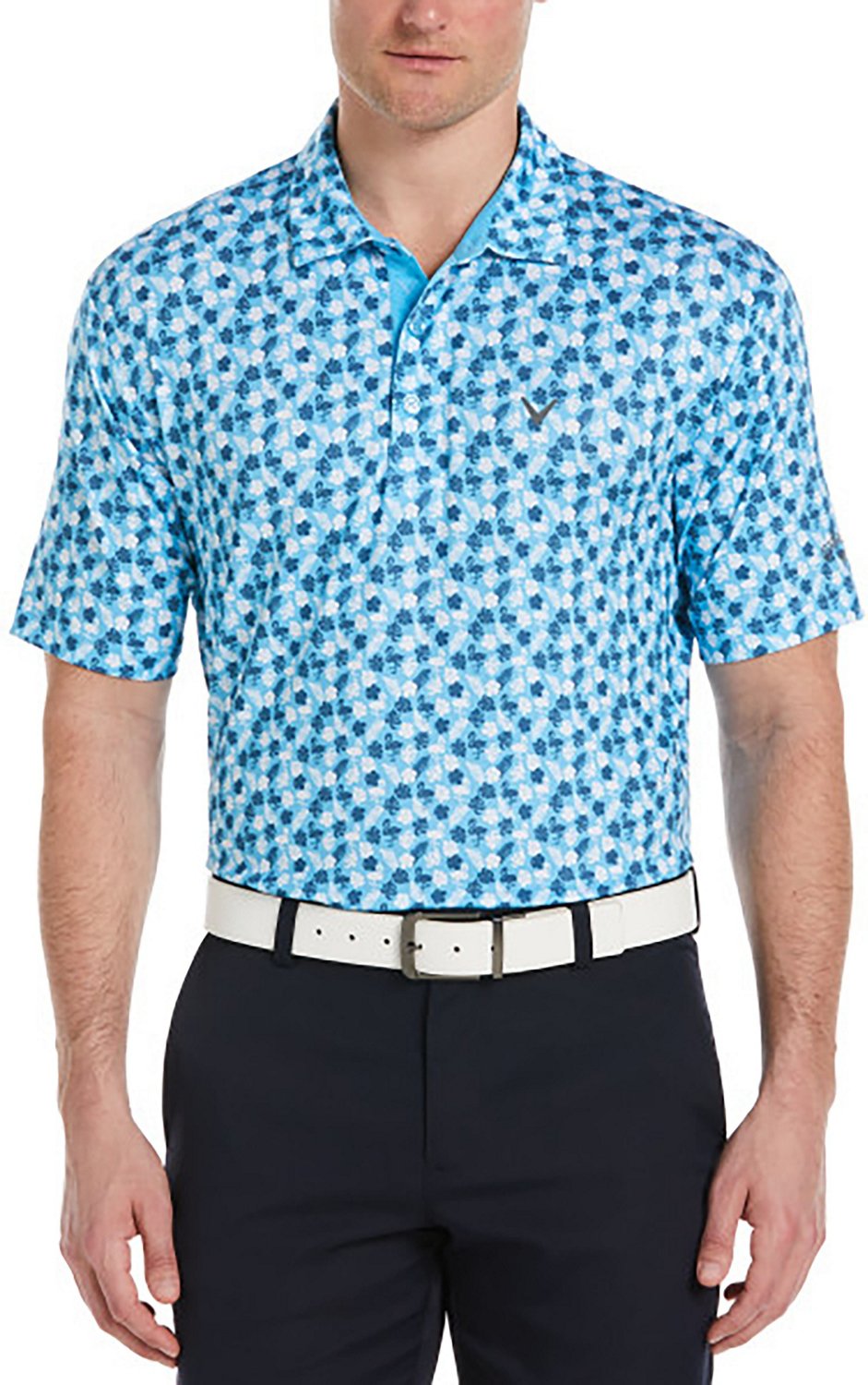 Callaway Men's All Over Flamingo Polo Shirt | Academy
