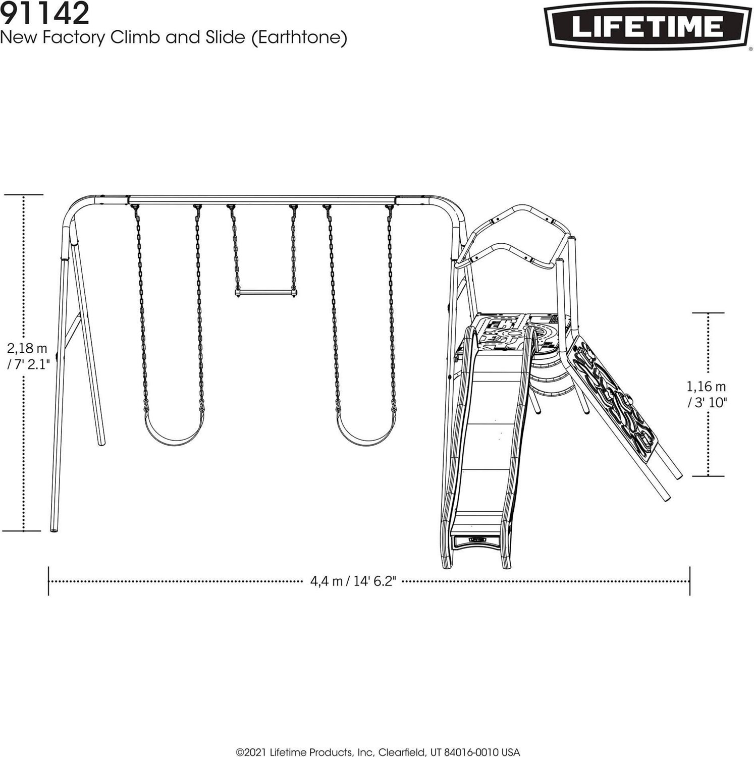Lifetime Climb & Slide Playset - view number 2