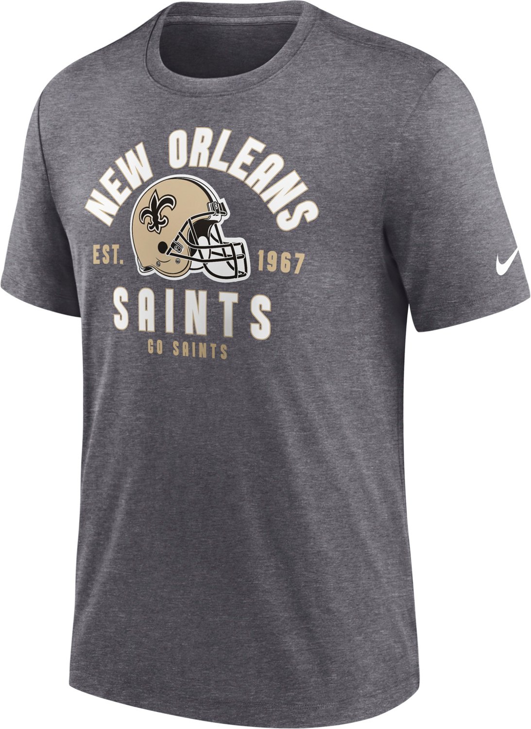 NIKE New Orleans Saints T-Shirt Medium Short Sleeve Black