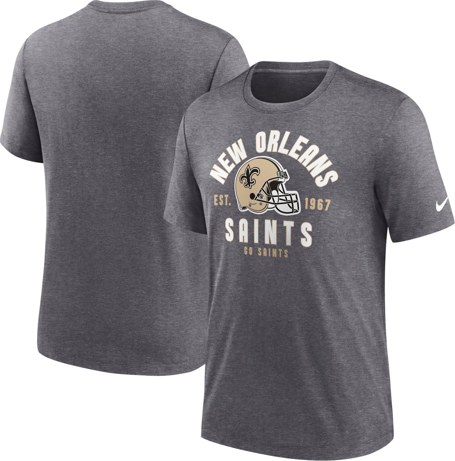 New Orleans Saints NFL Mens Gone Fishing Shirt