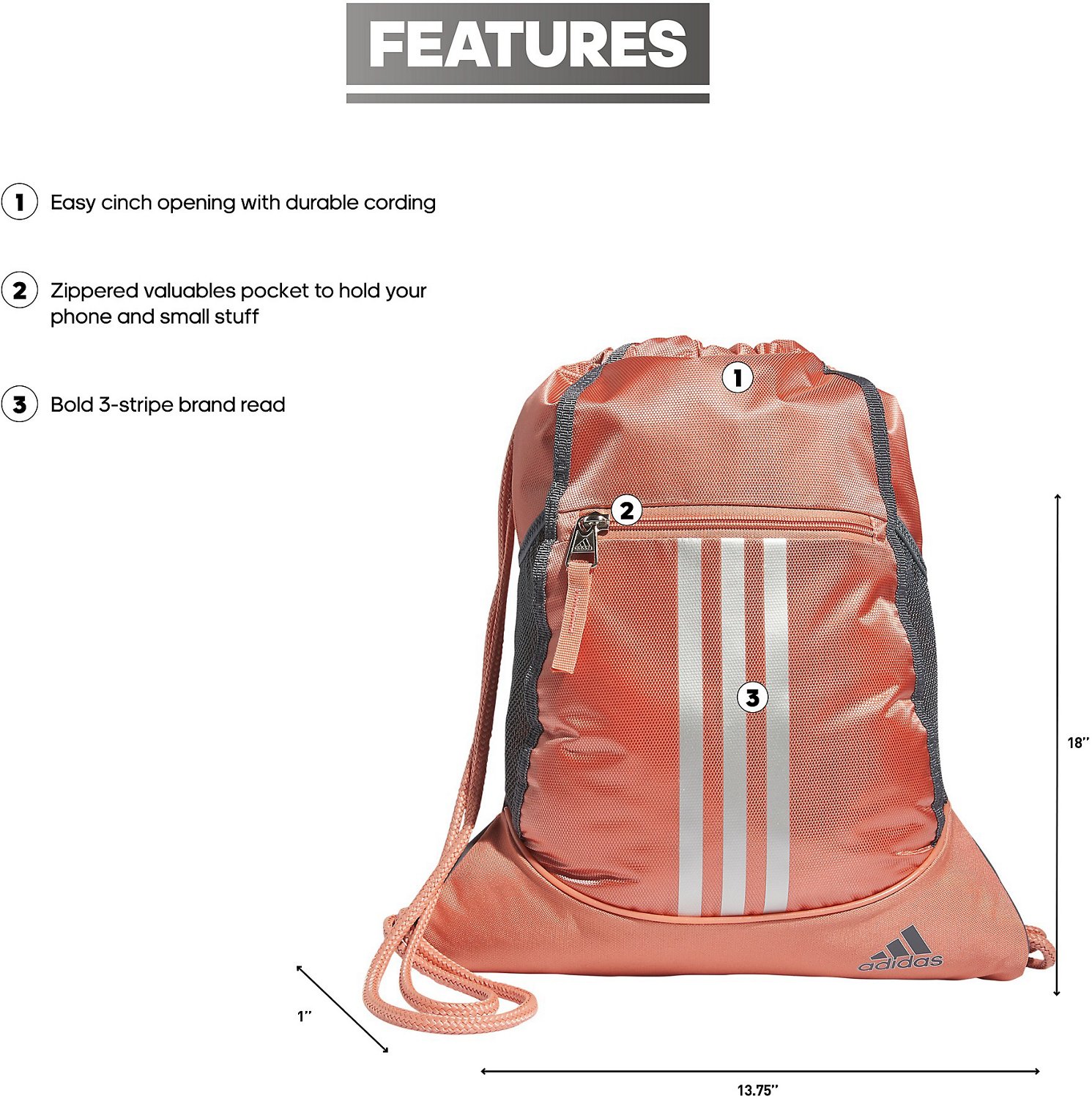 adidas Alliance II Sackpack - view number 4