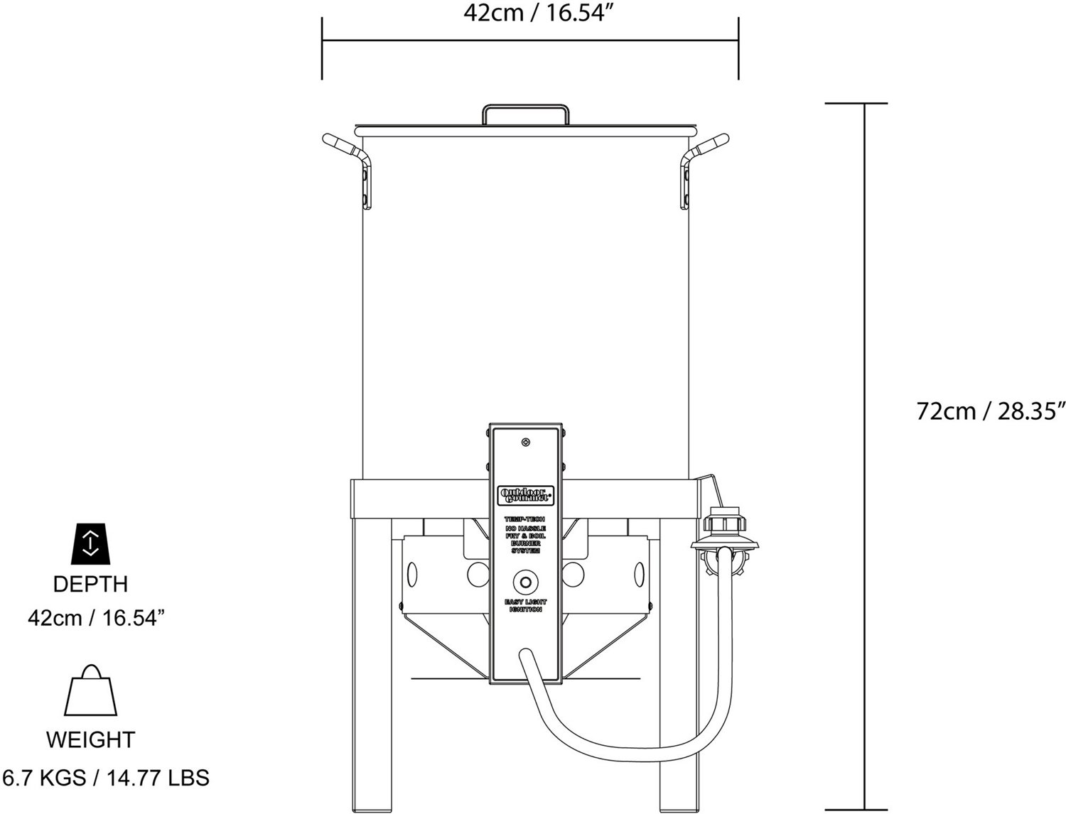 Outdoor Gourmet Next Gen Turkey Fryer Academy   21088903