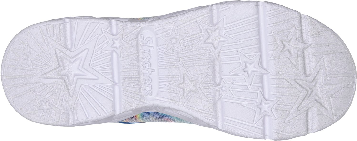 SKECHERS Girls' Galaxy Lights Tie-Dye Takeoff Slip-Ins Shoes - view number 5