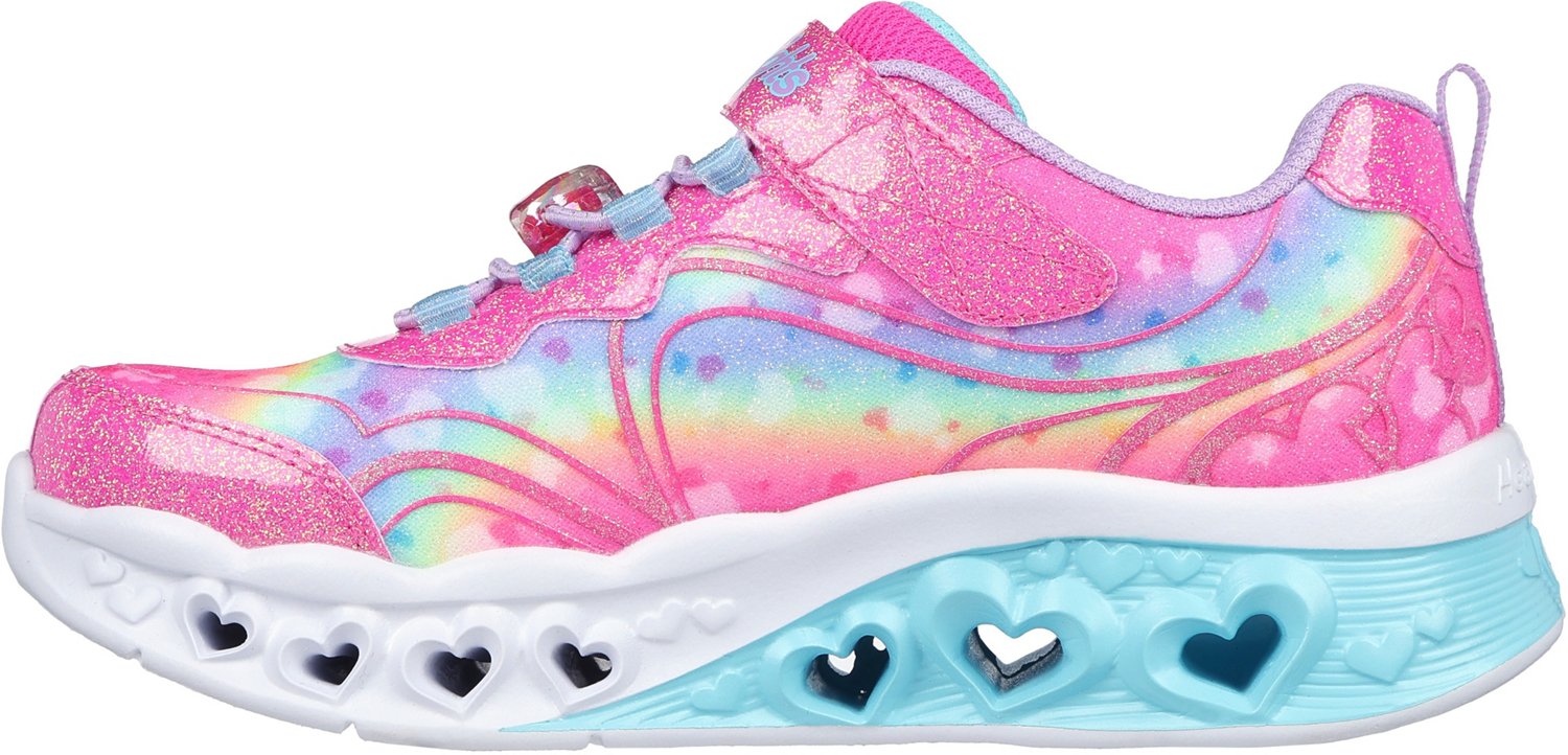 SKECHERS Girls' Flutter Heart Lights Groovy Swirl Shoes | Academy