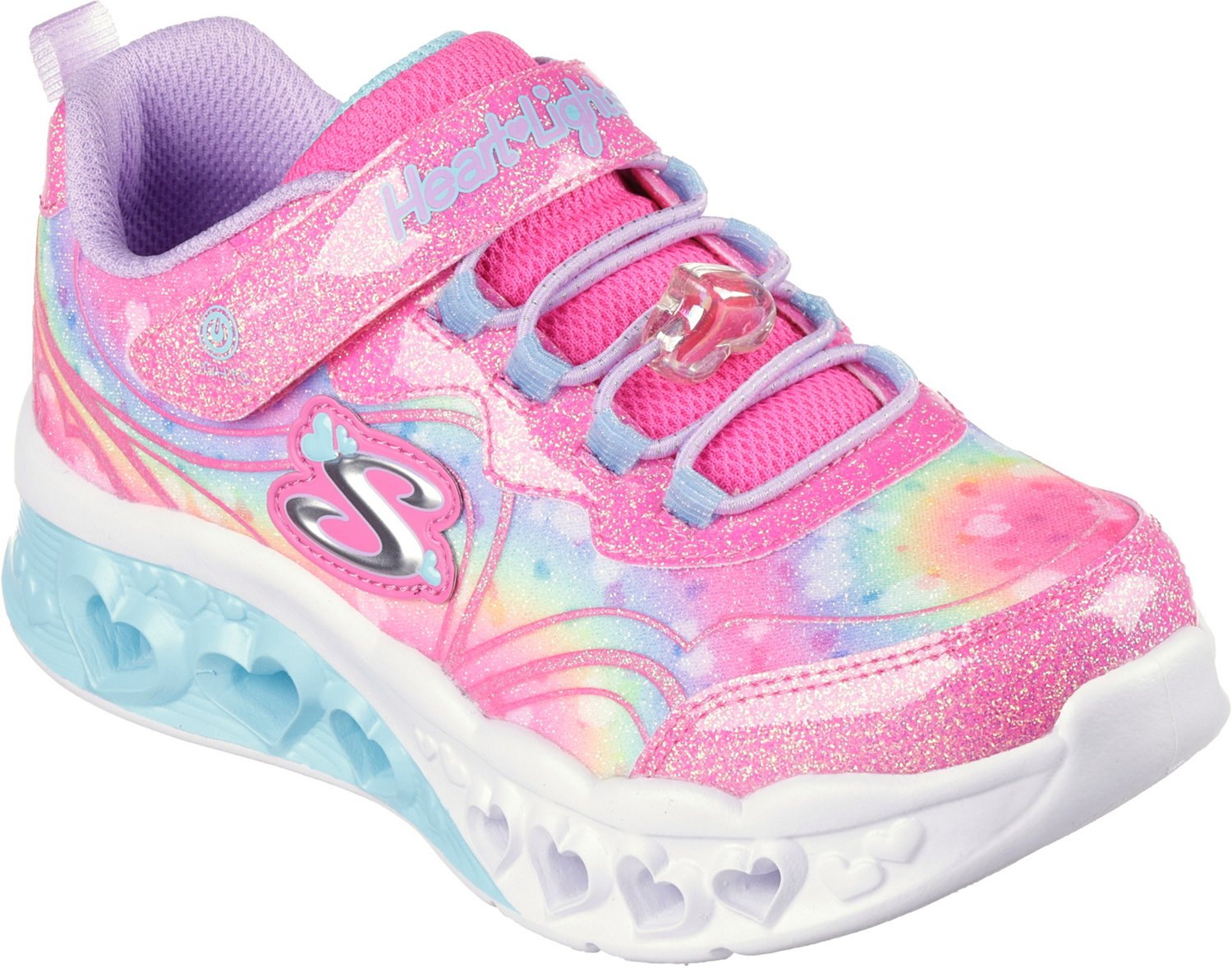 SKECHERS Girls' Flutter Heart Lights Groovy Swirl Shoes | Academy
