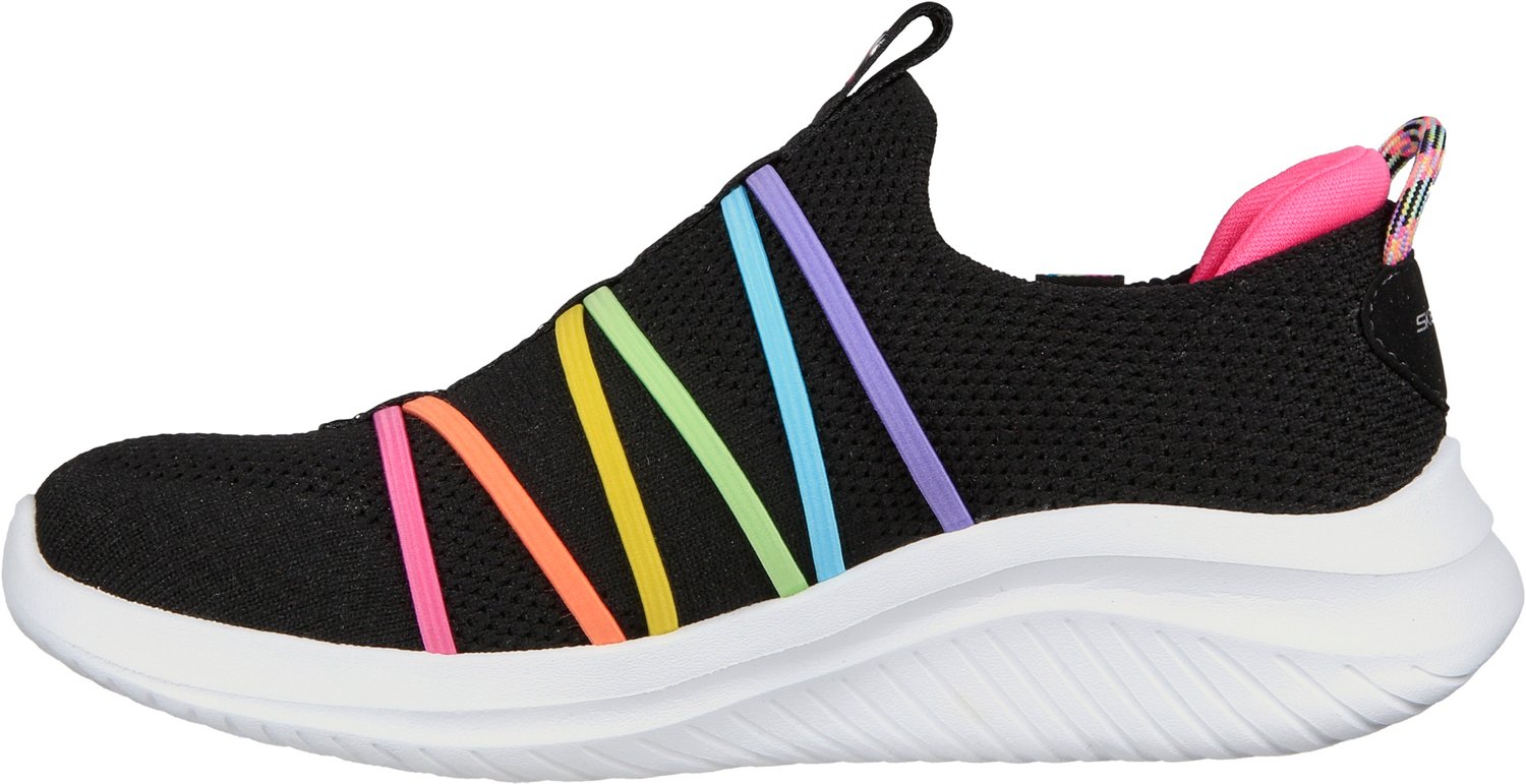 SKECHERS Kids' Preschool Ultra Flex 3.0 Rainbow Lace Shoes