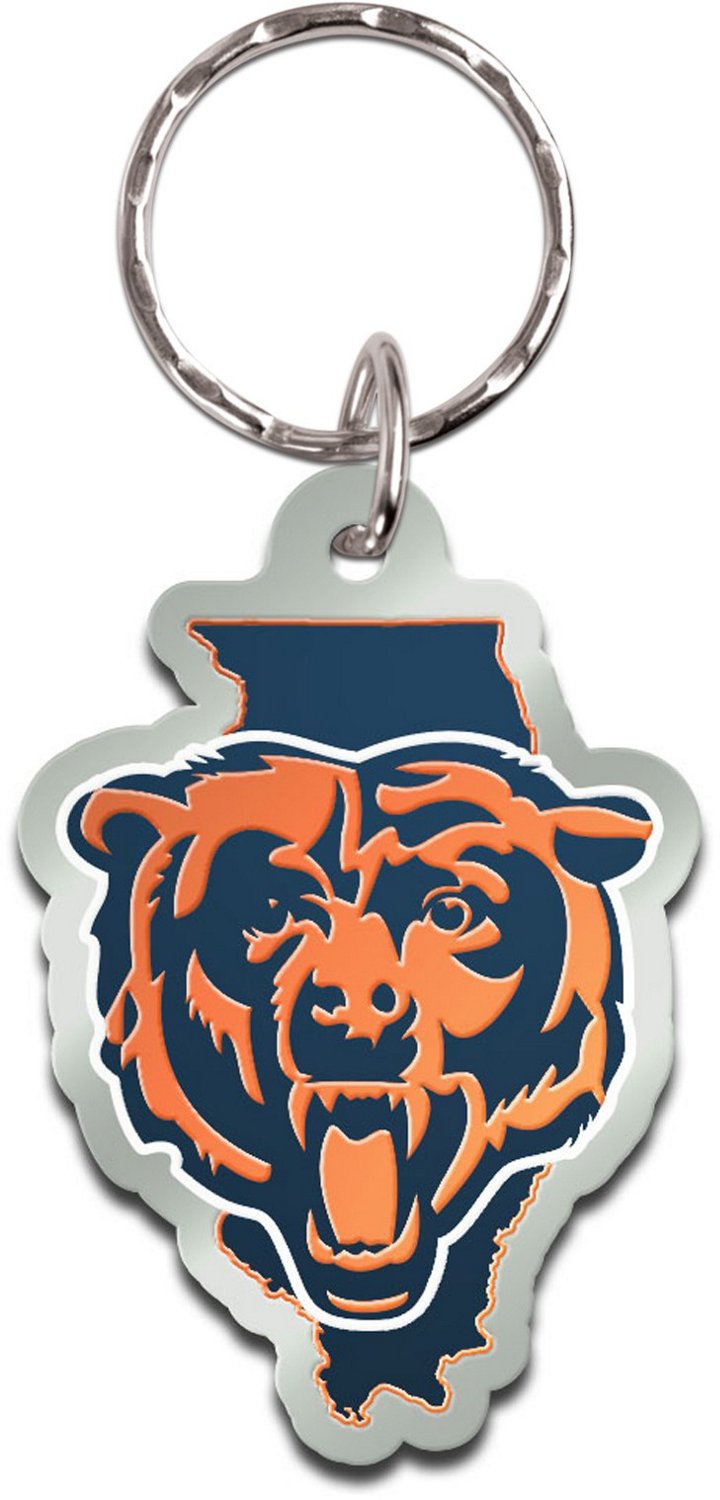 WinCraft Chicago Bears State Shaped Keychain